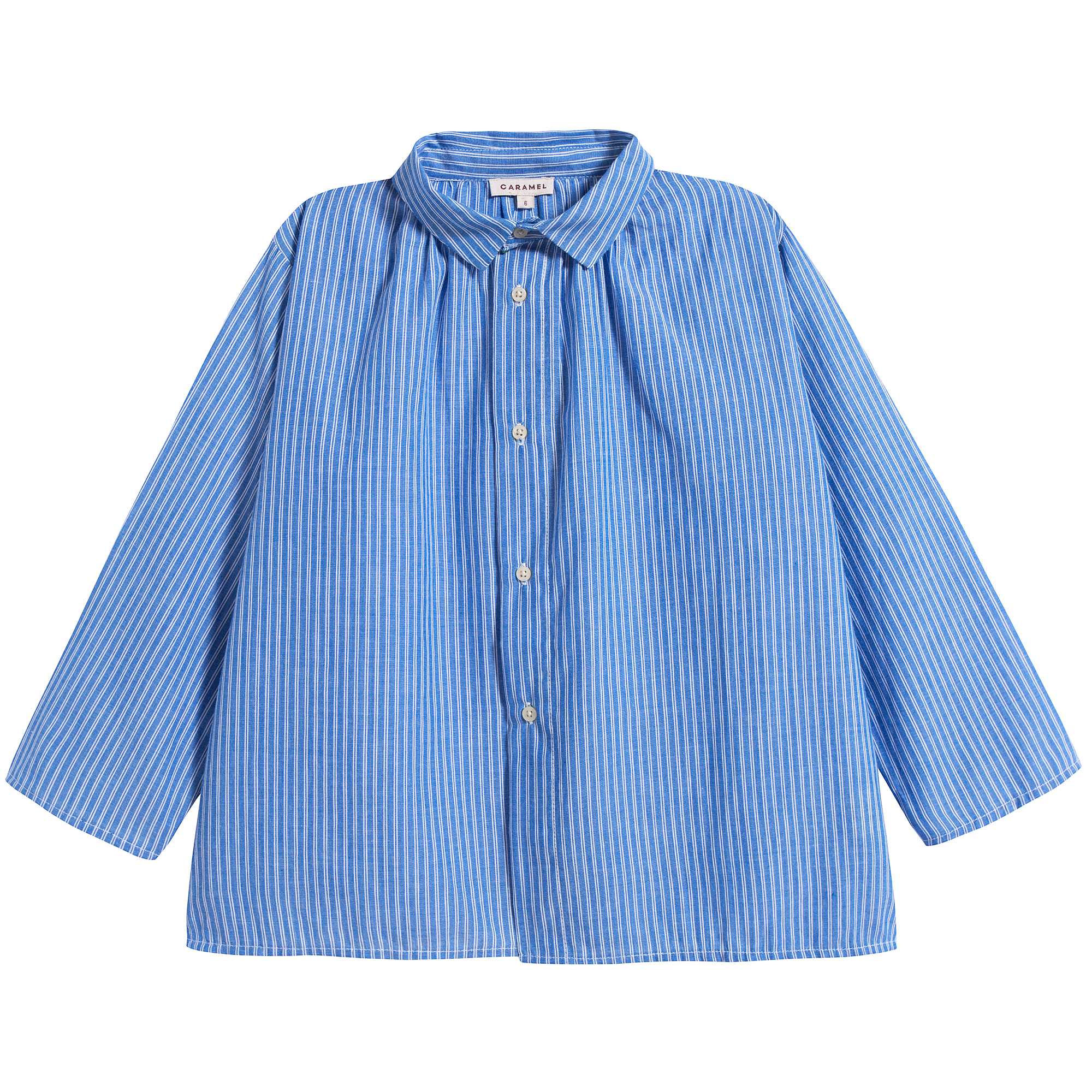 Boys Persian Blue Cotton Shirt