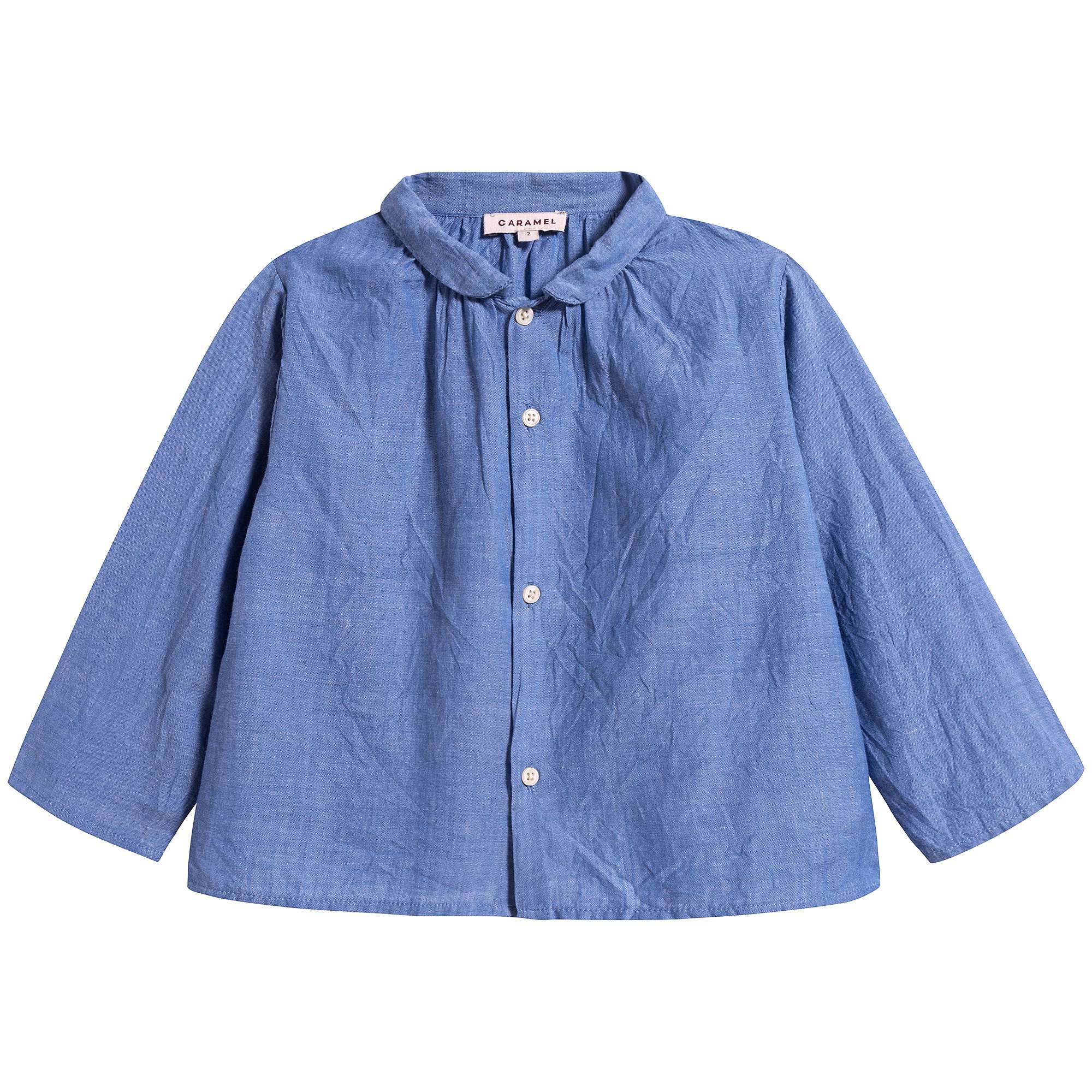 Baby Cornflower Blue Cotton Shirt