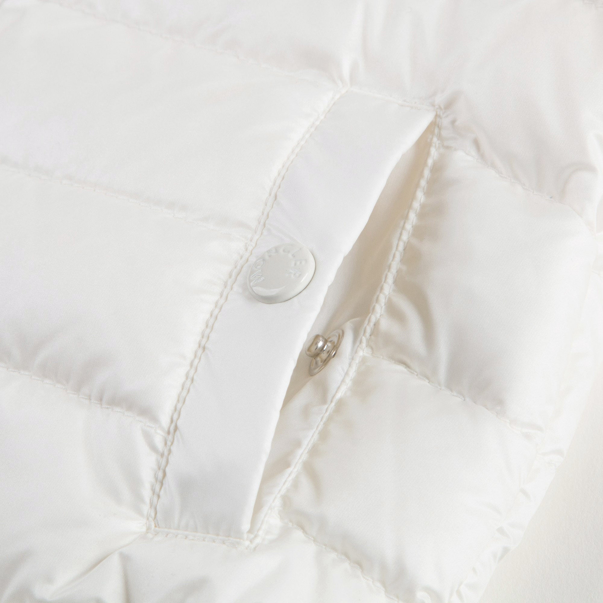 Baby Girls White 'New Amaury' Down Padded Gilet