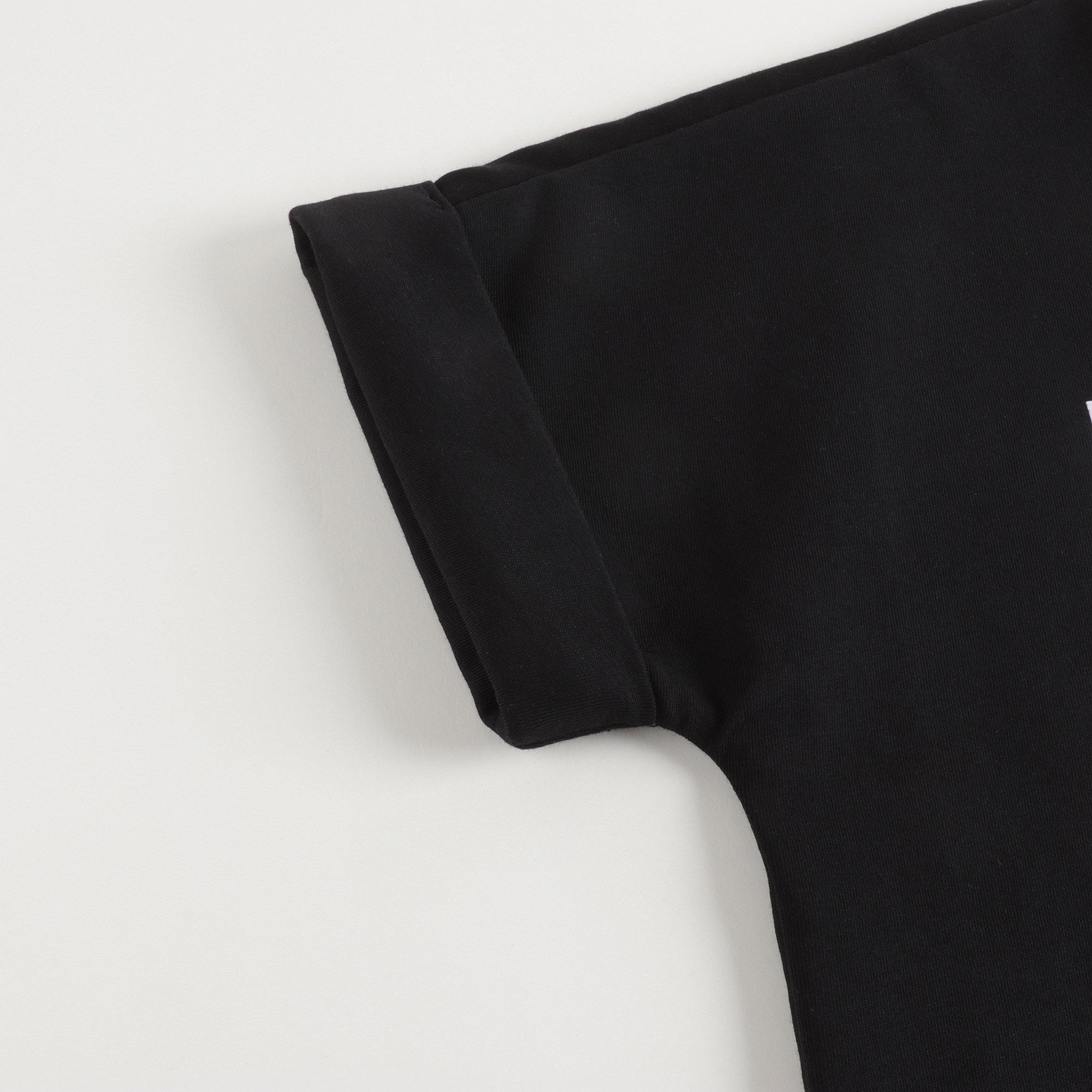 Girls Black Logo Cotton Dress