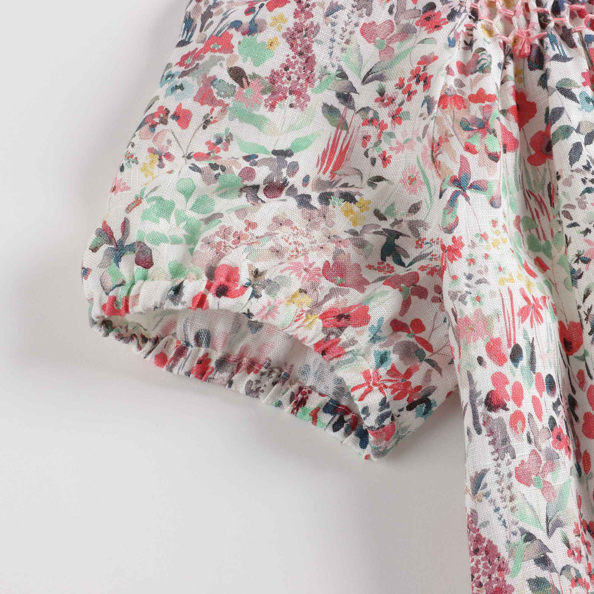 Robe Fleurie Rouge Fille