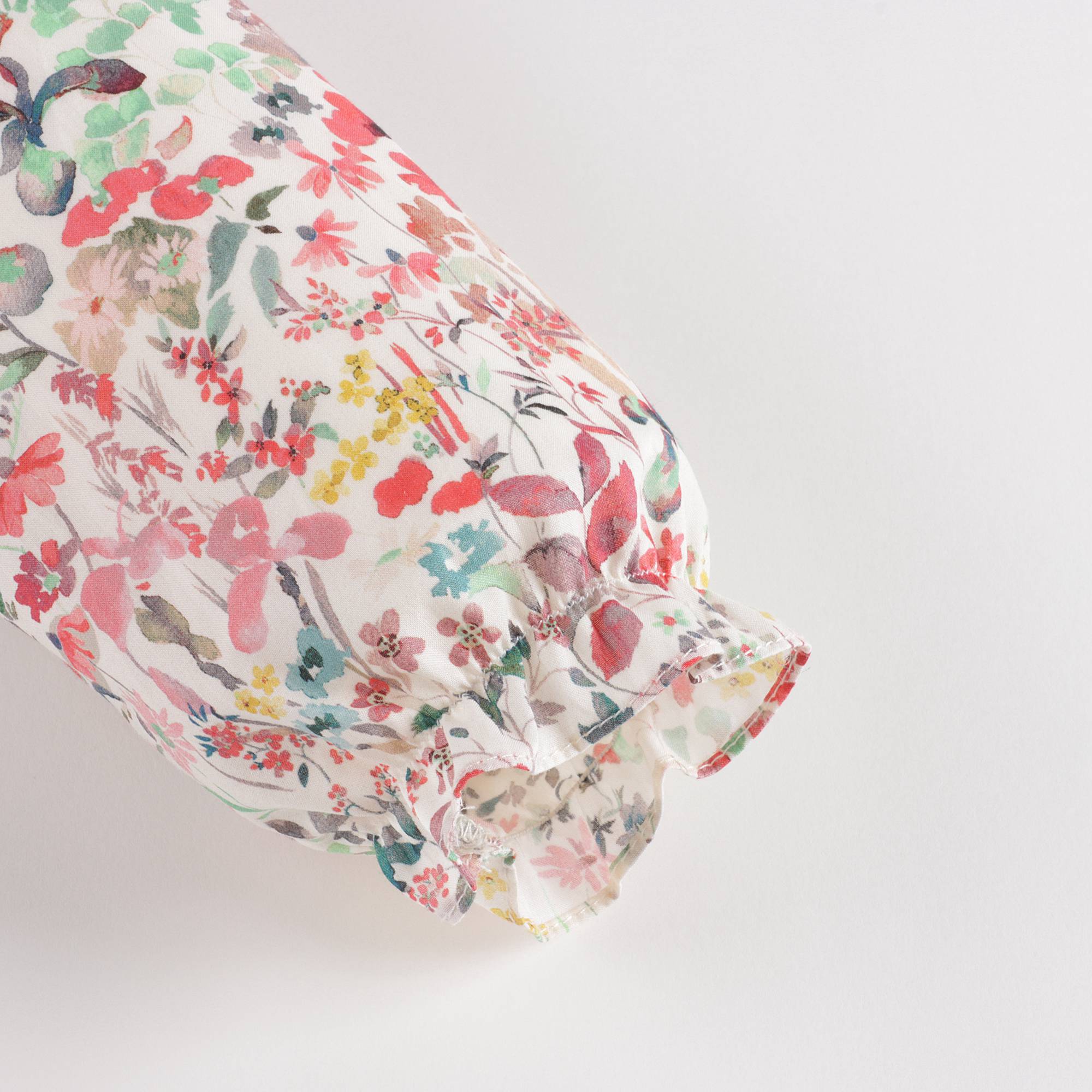 Baby Girls Red Floral Cotton Top