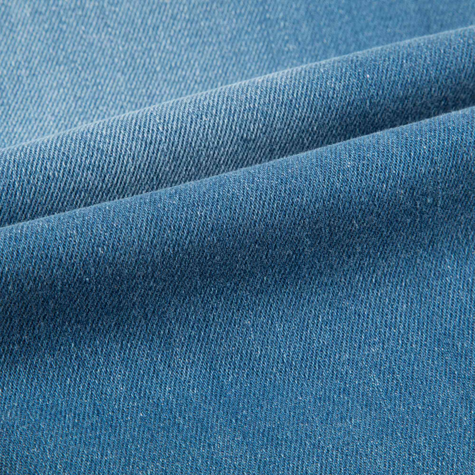 Girls Denim Blue Cotton Trousers