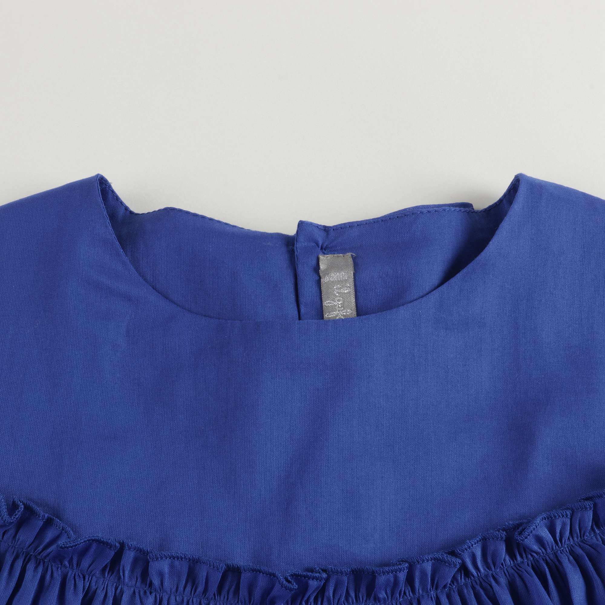 Girls Blue Cotton Shirt