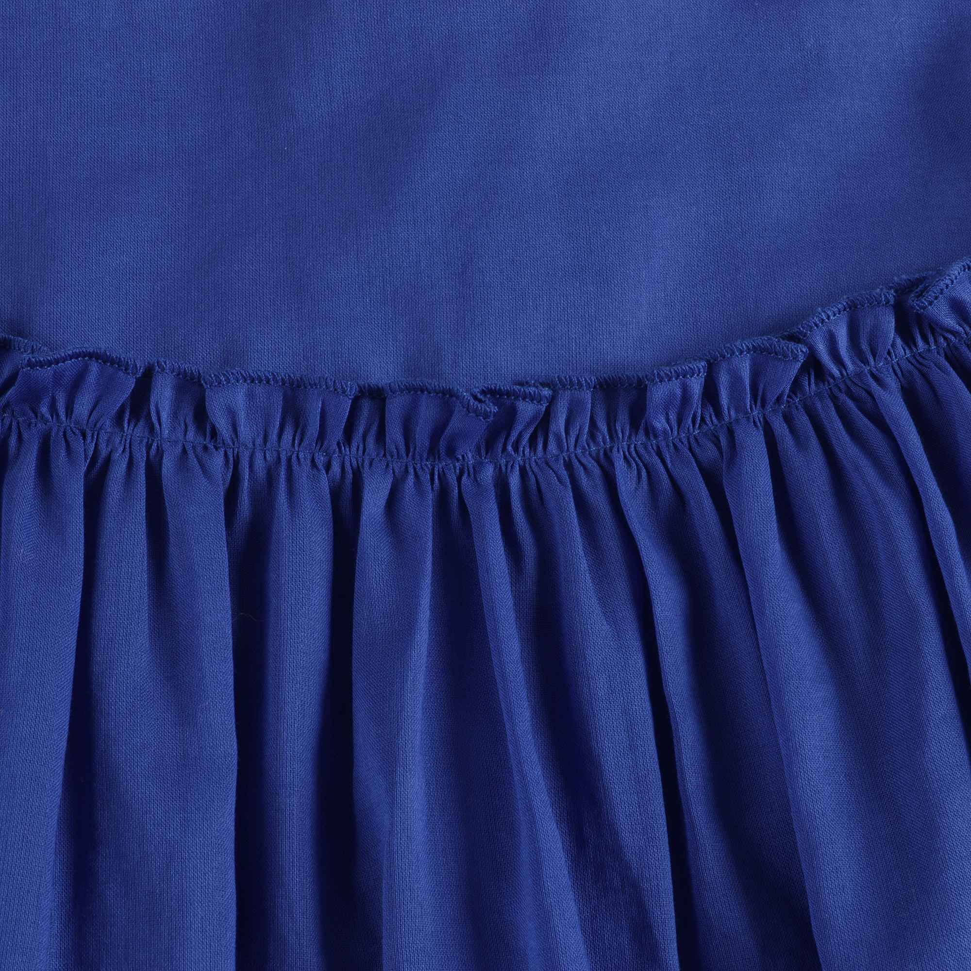 Girls Blue Cotton Shirt