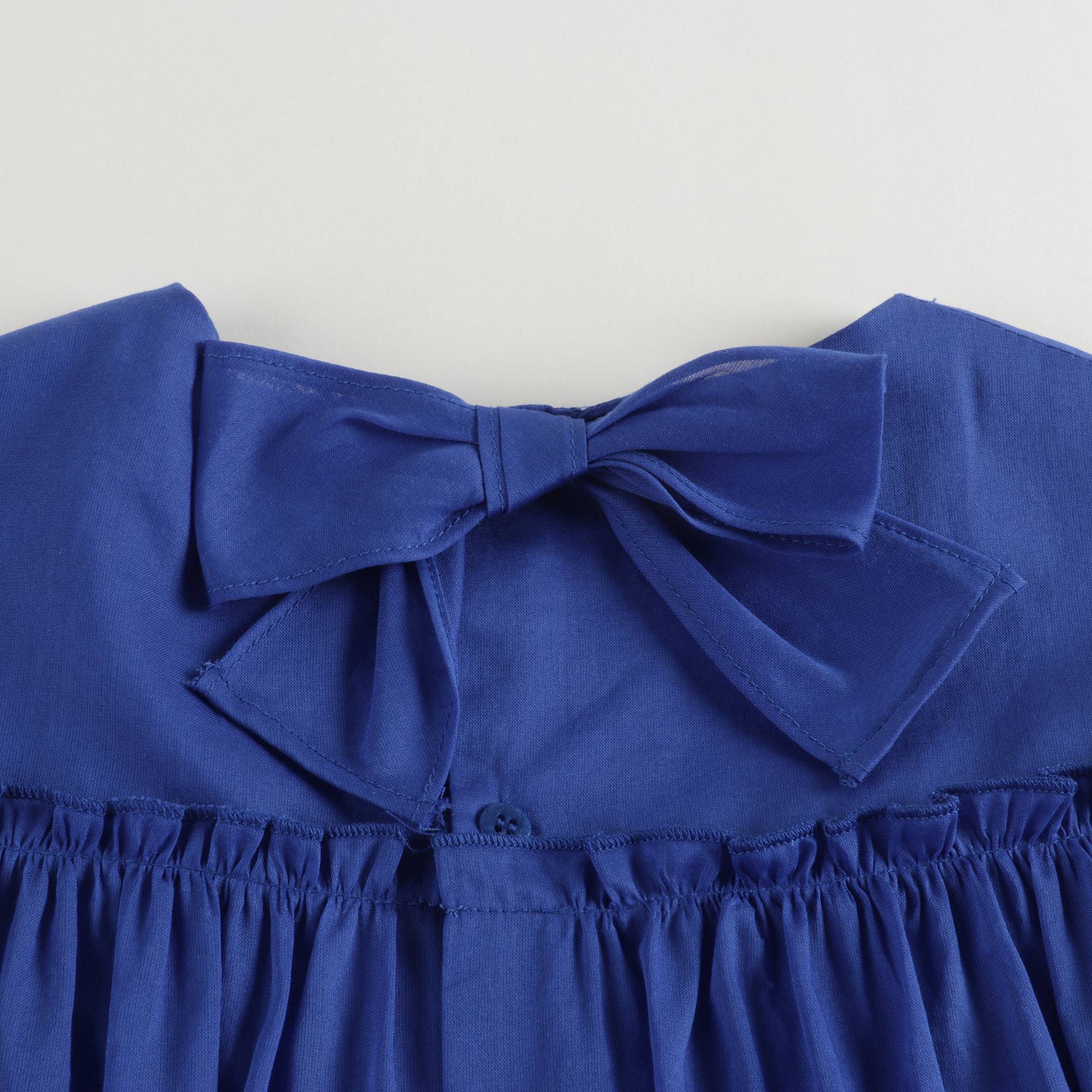 Girls Blue Cotton Shirt