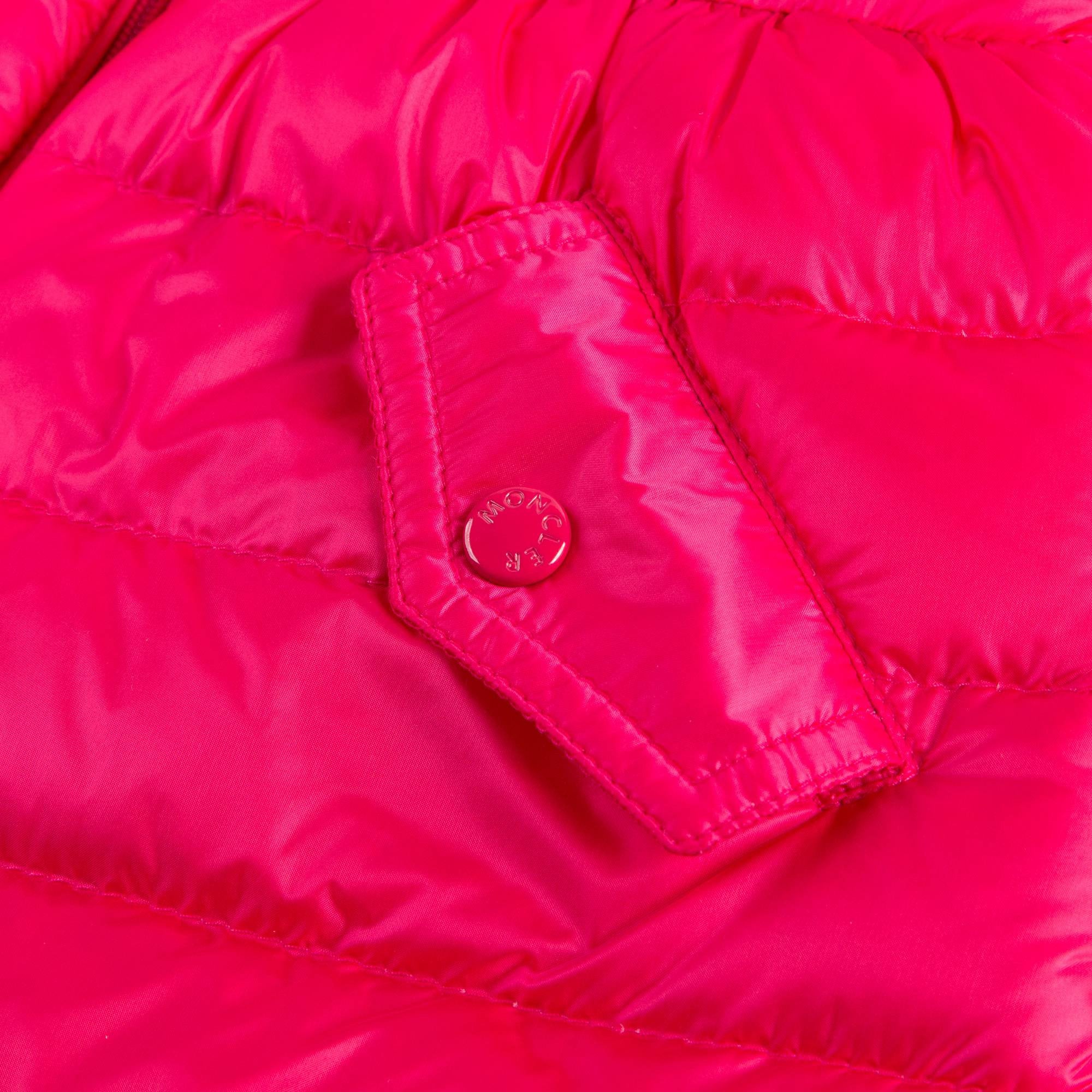 Baby Girls Dark Pink 'Esme' Down Padded Coat