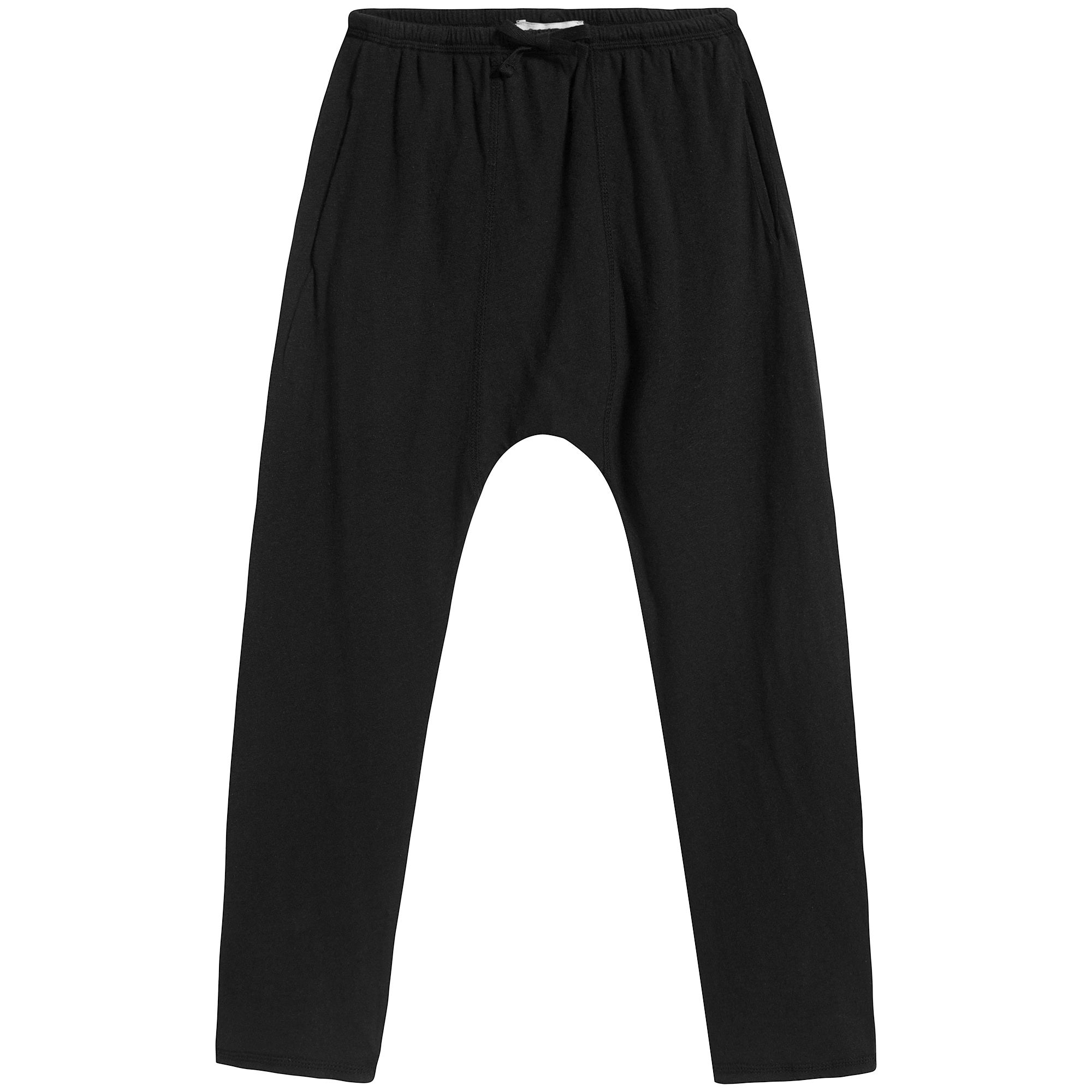 Boys Black Cotton Trousers