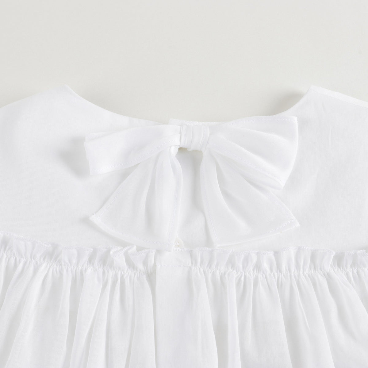 Girls White Cotton Shirts