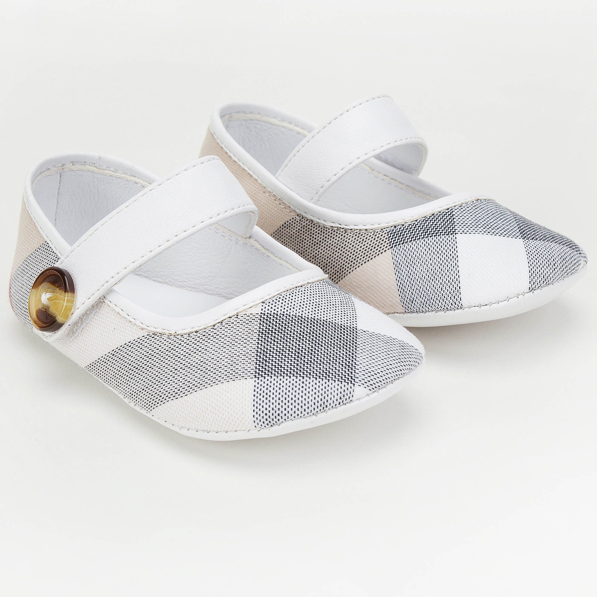Baby Girls 'Baldwyn' Beige Classic Check Shoes