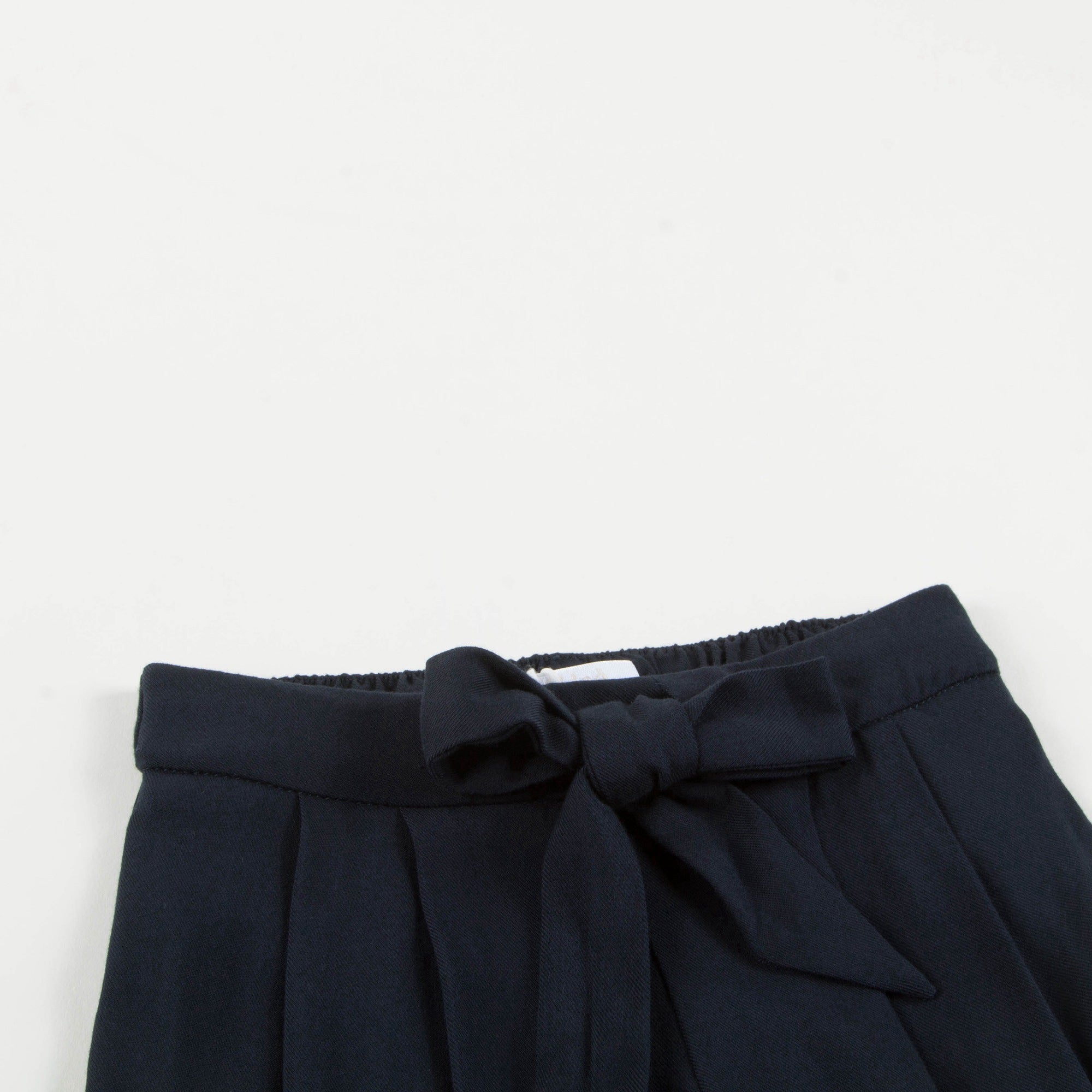 Baby Girls Blue Viscose Trousers