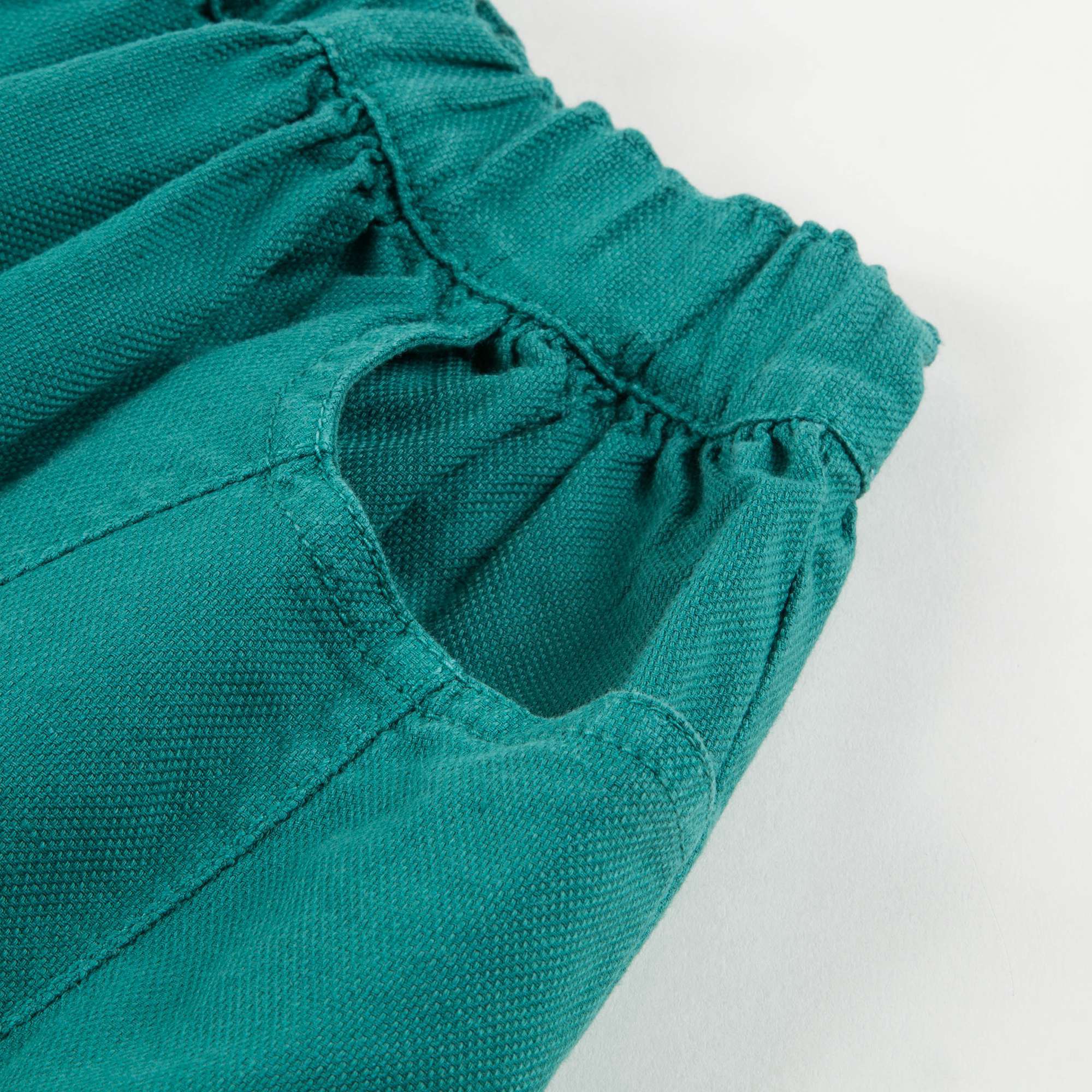 Girls Sea Green Cotton Skirt