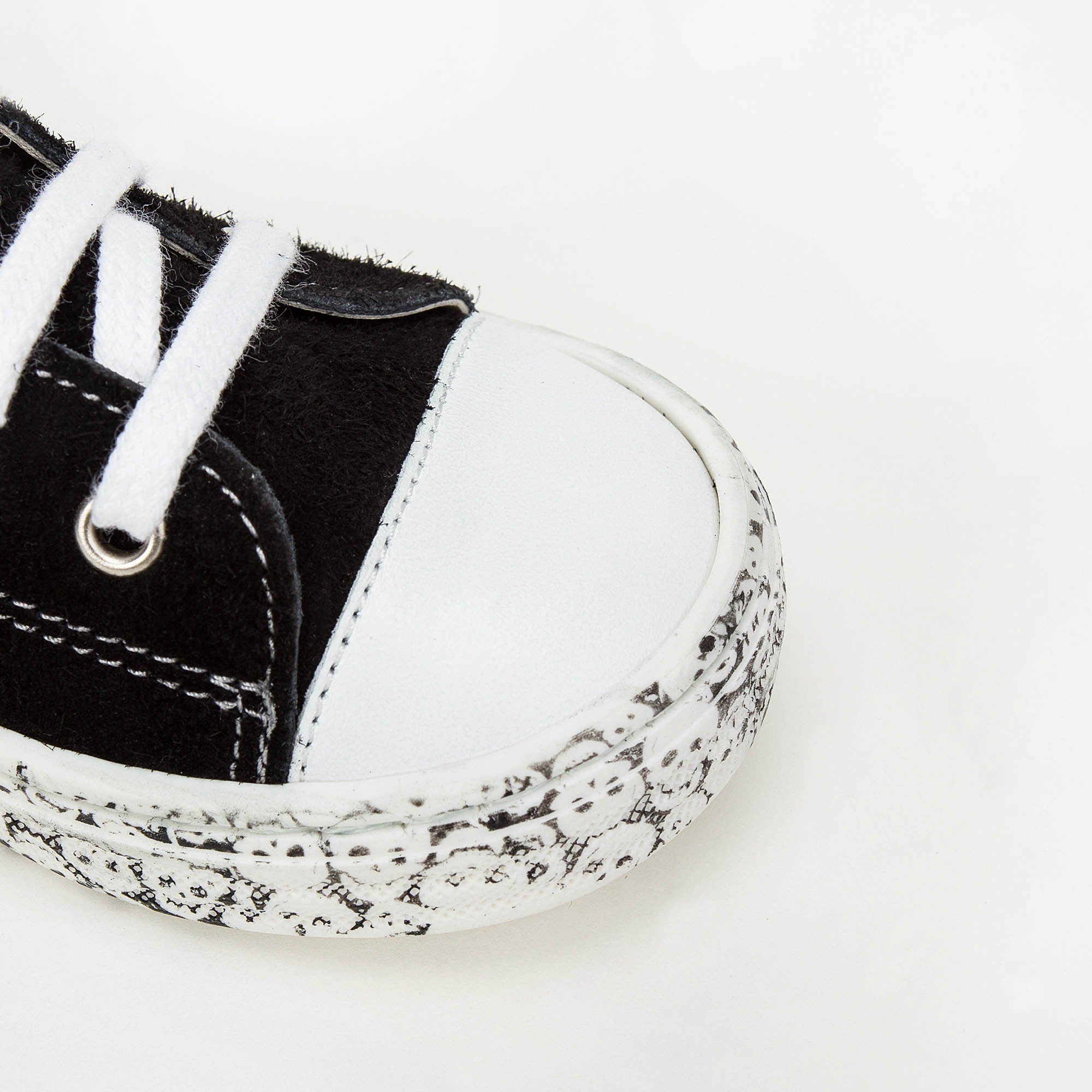 Girls Black High Top Mooring Rope Shoes