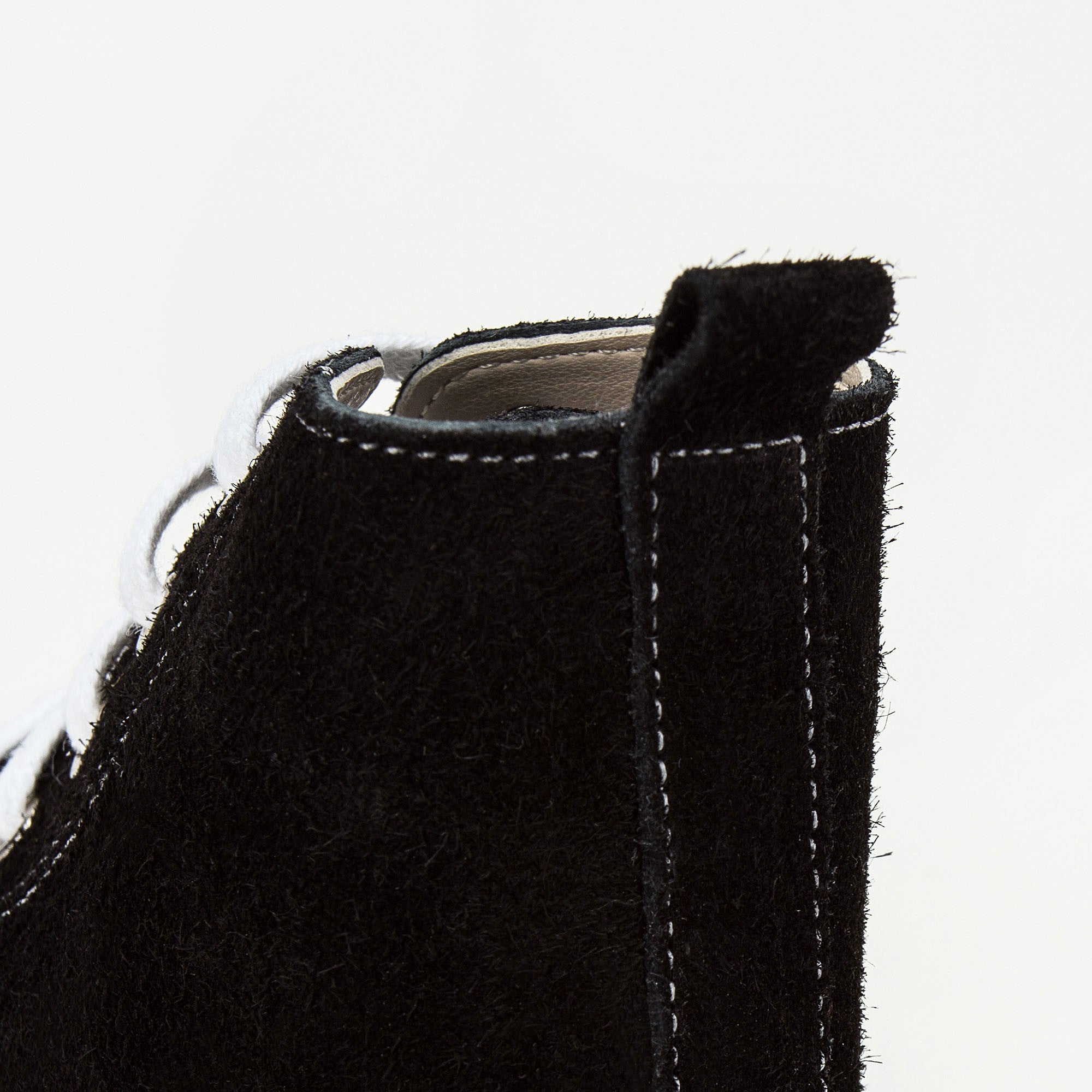 Girls Black High Top Mooring Rope Shoes