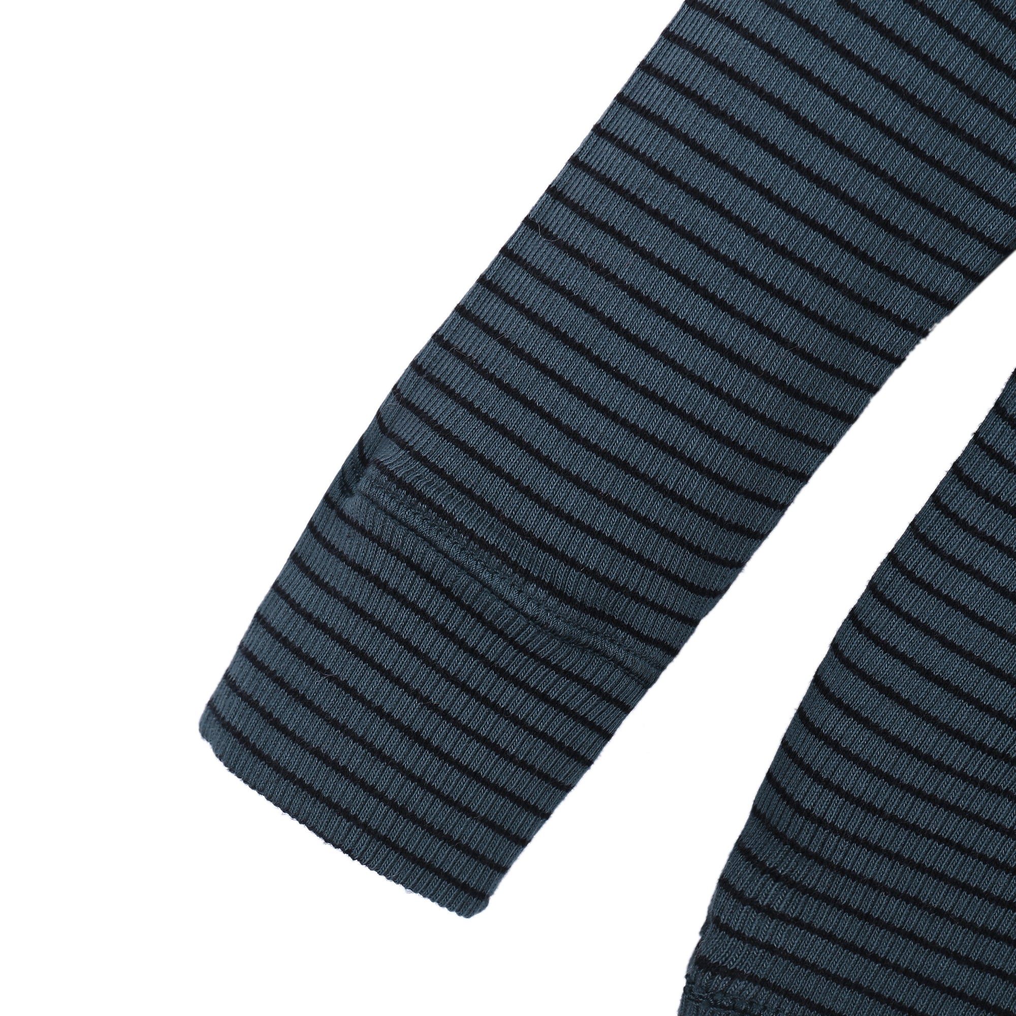Boys & Girls Dark Blue Striped Cotton T-shirt