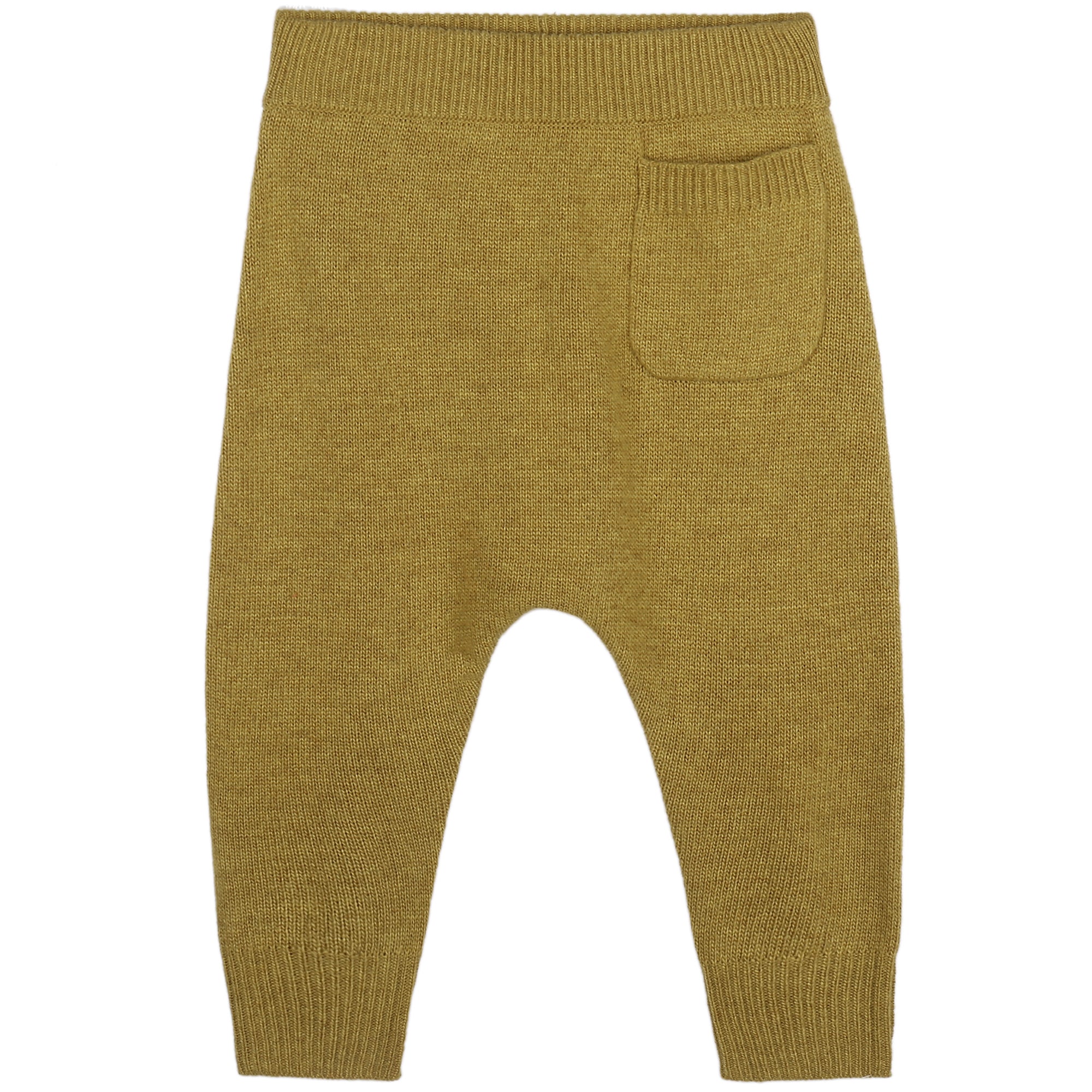 Boys & Girls Yellow Knitted Trousers