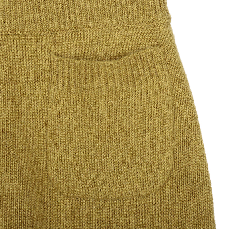Boys & Girls Yellow Knitted Trousers