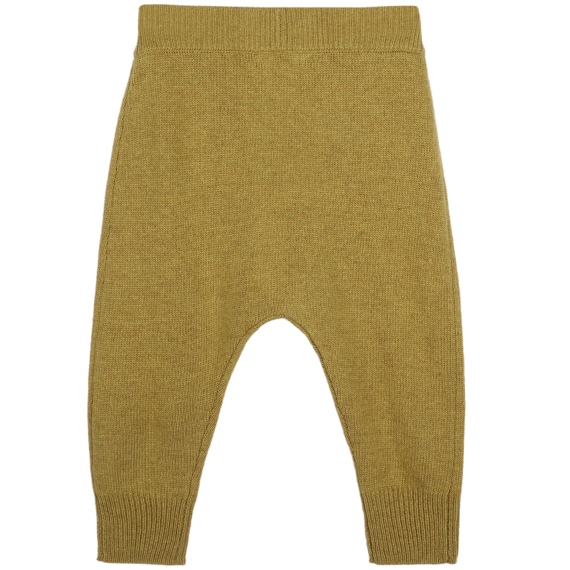 Boys & Girls Yellow Knitted Trousers