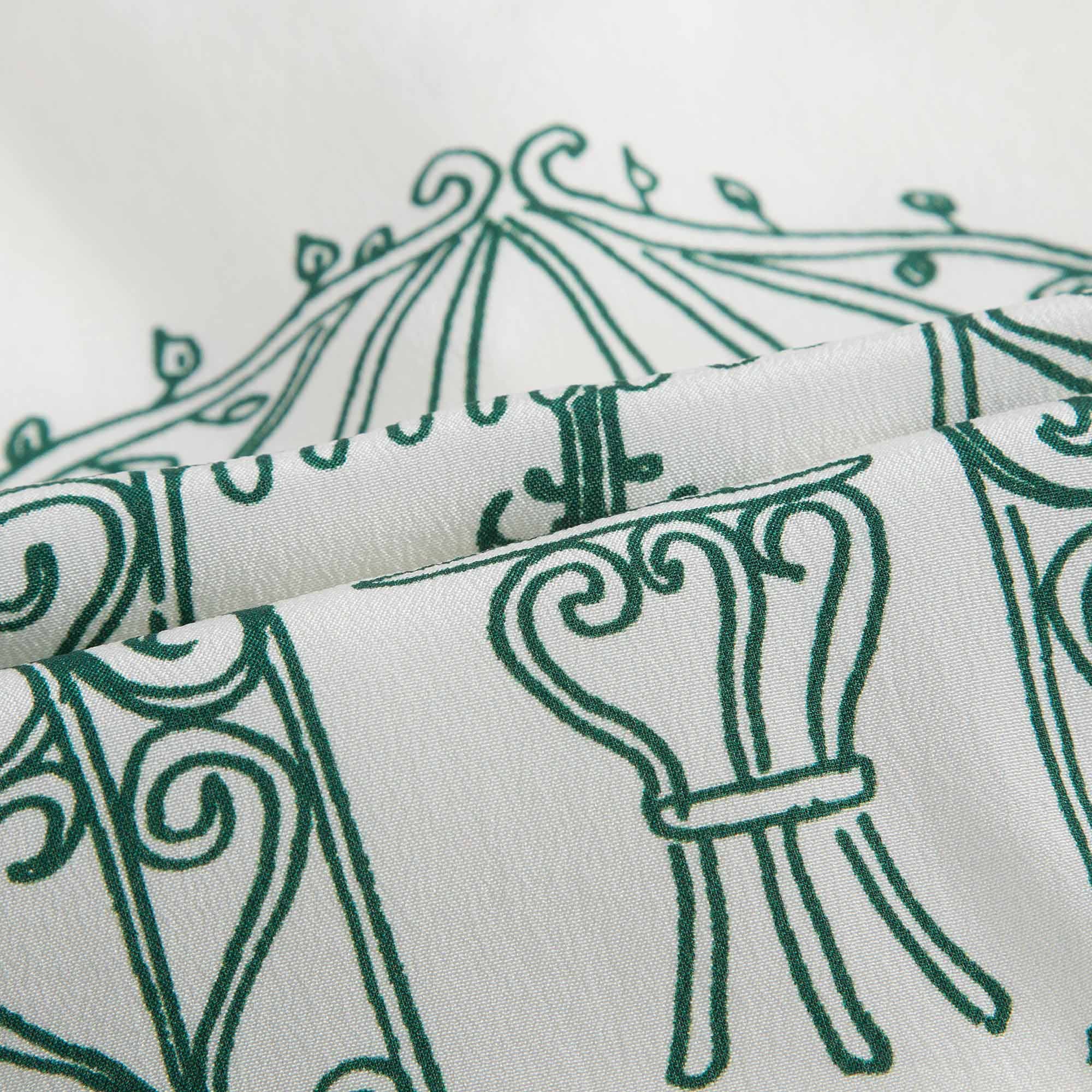 Baby Girls White & Green 'Botanical Garden' Print T-Shirt