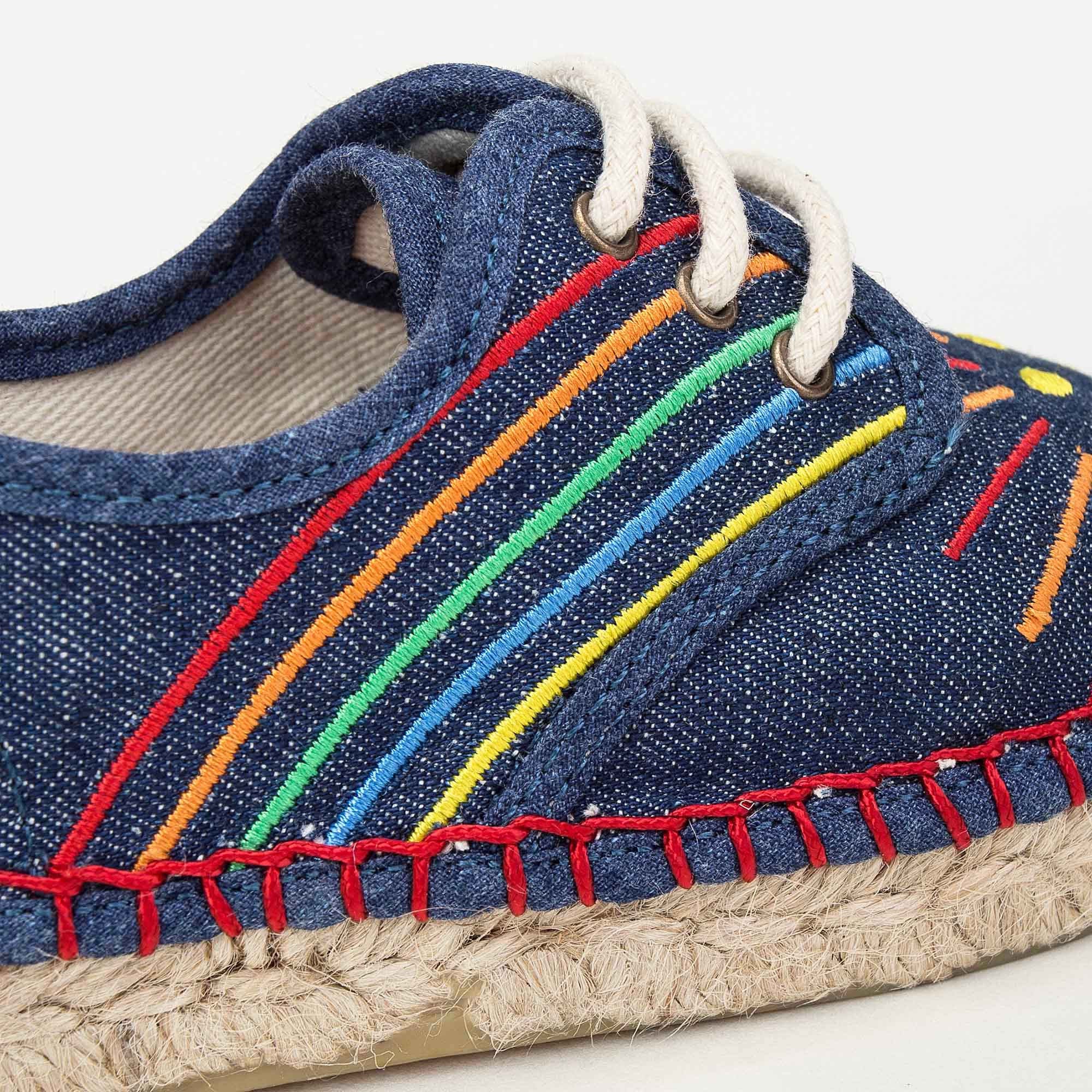 Baby Boys Rainbow Embroidered Rae Espadrilles