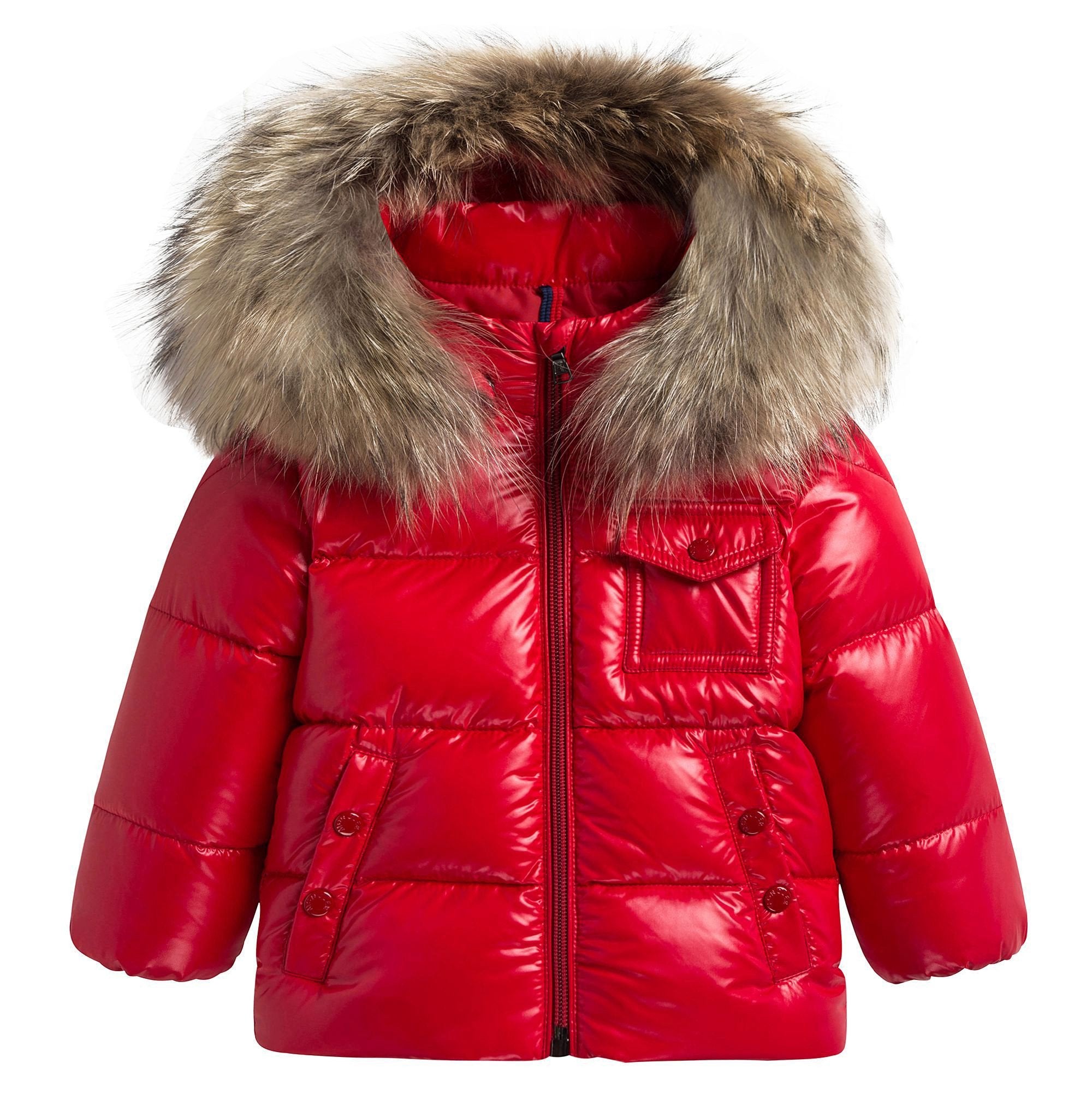 Baby Girls Red "K2" Padded Down Jacket