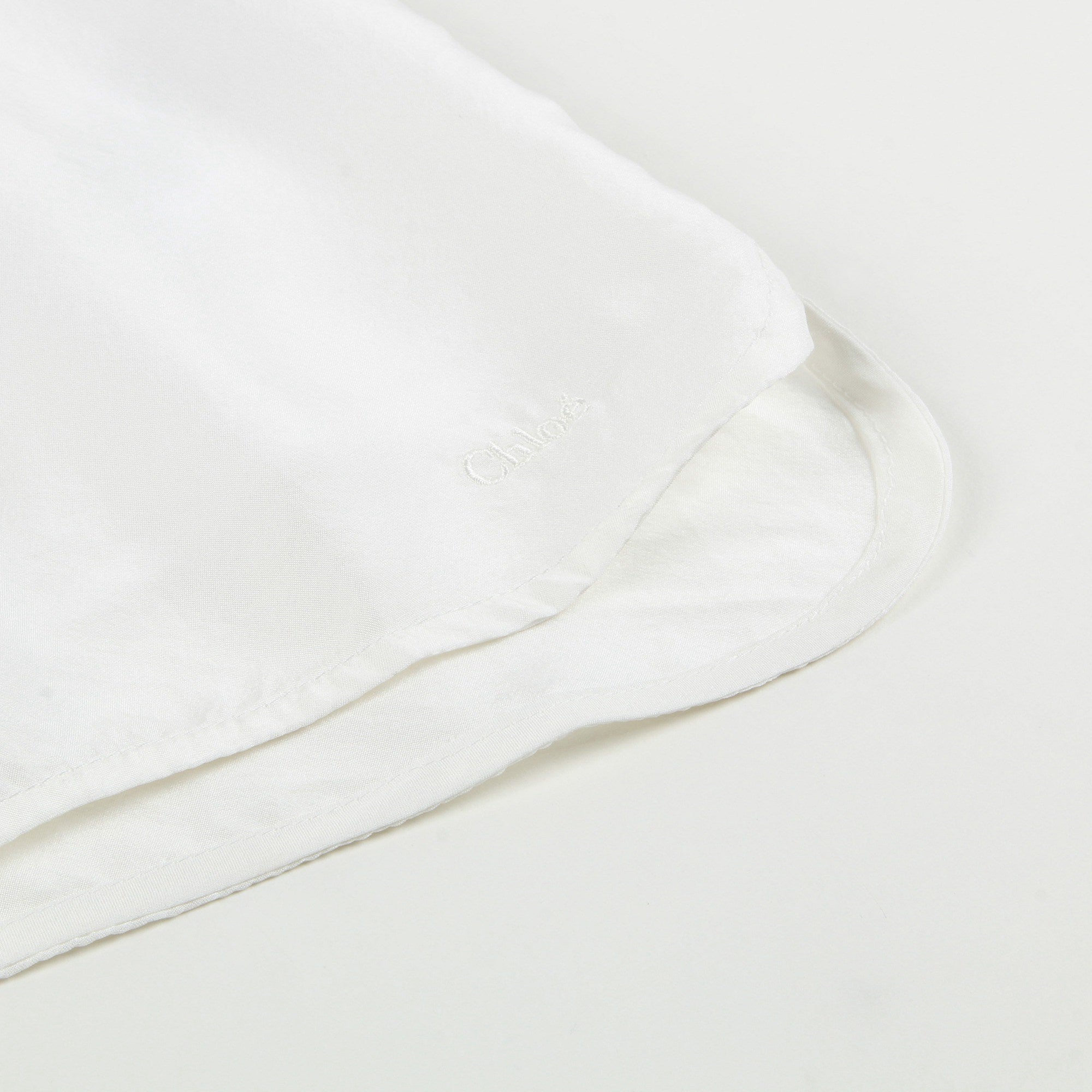 Girls White Soie Blouse