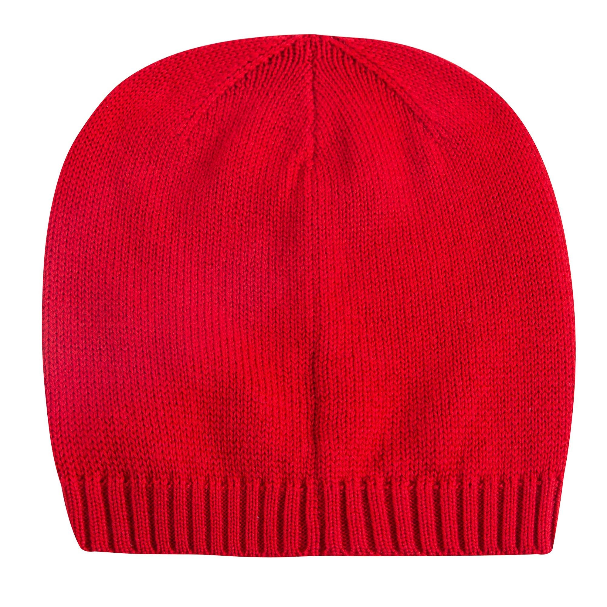 Girls Red Wool Hat With Bow