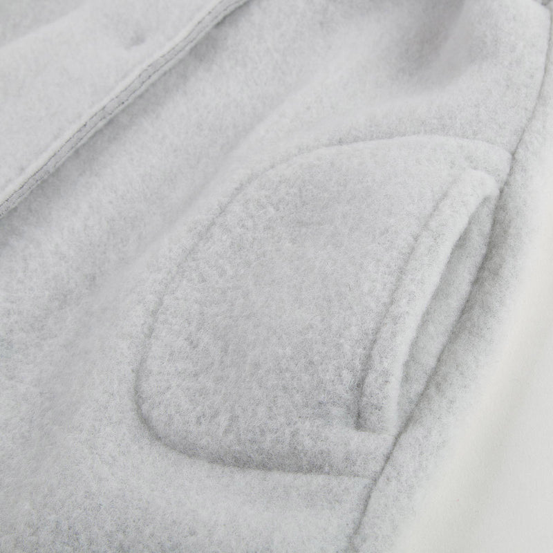 Girls Grey Bow Trims Collar  Wool Coat