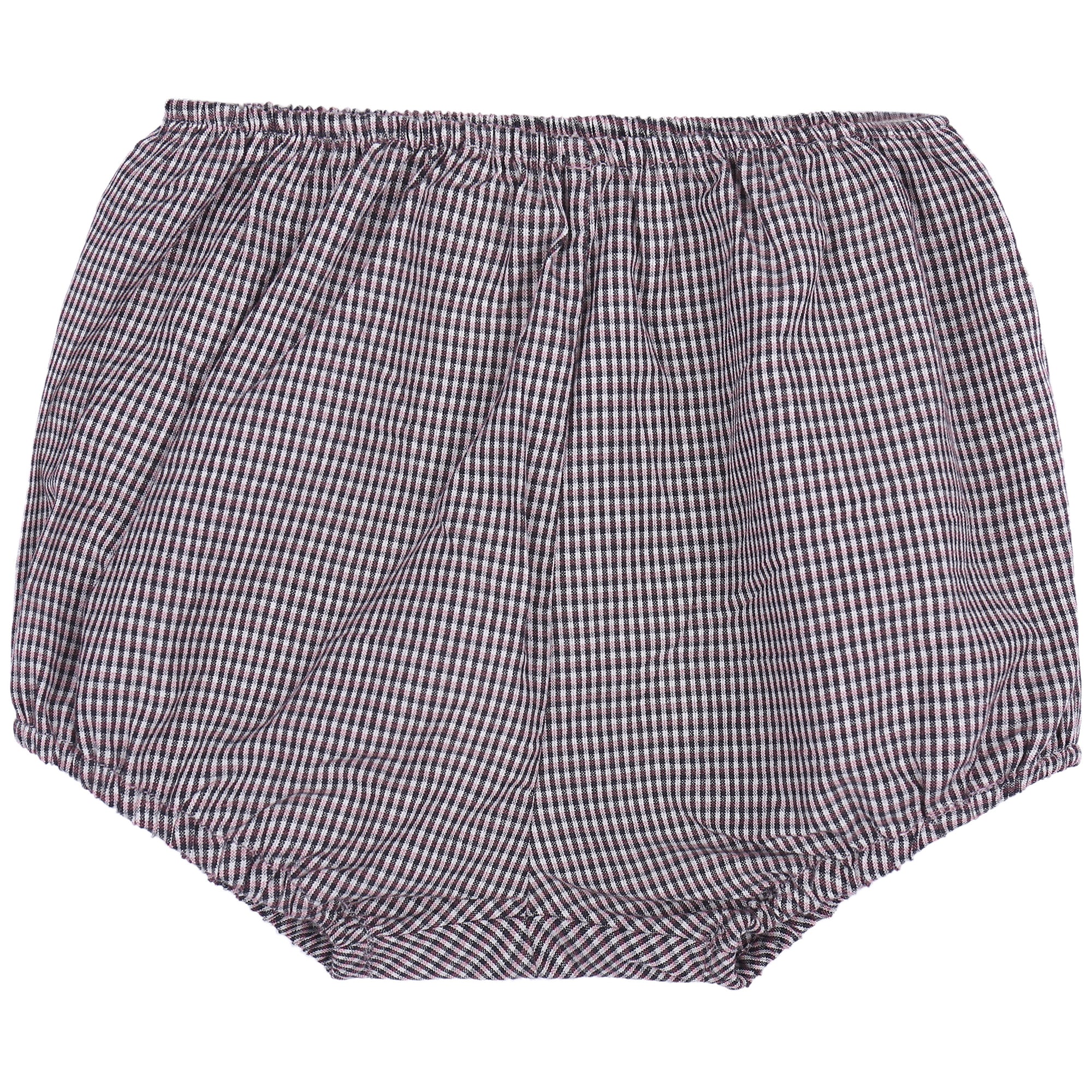 Baby Grey Checked Woven Bloomer
