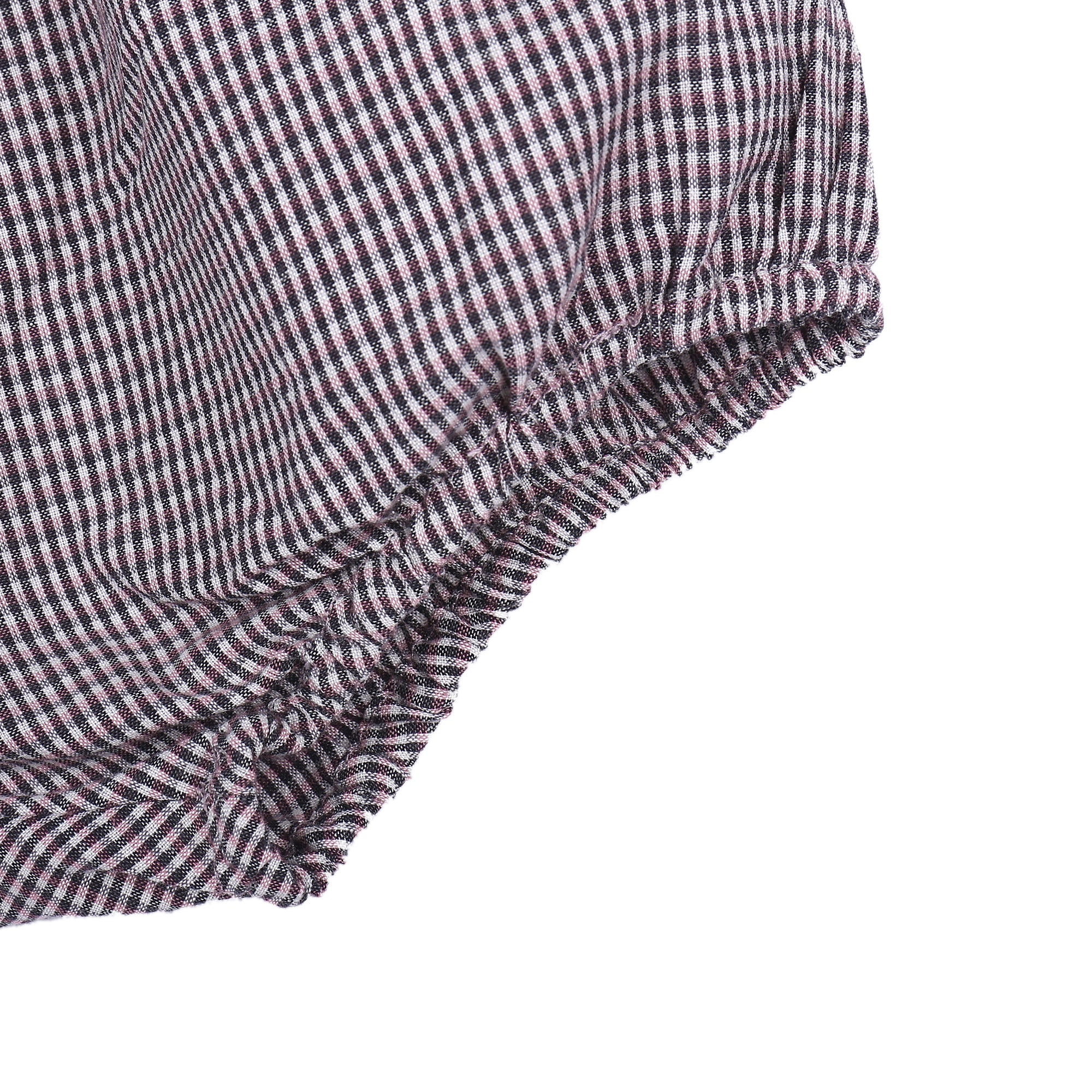 Baby Grey Checked Woven Bloomer