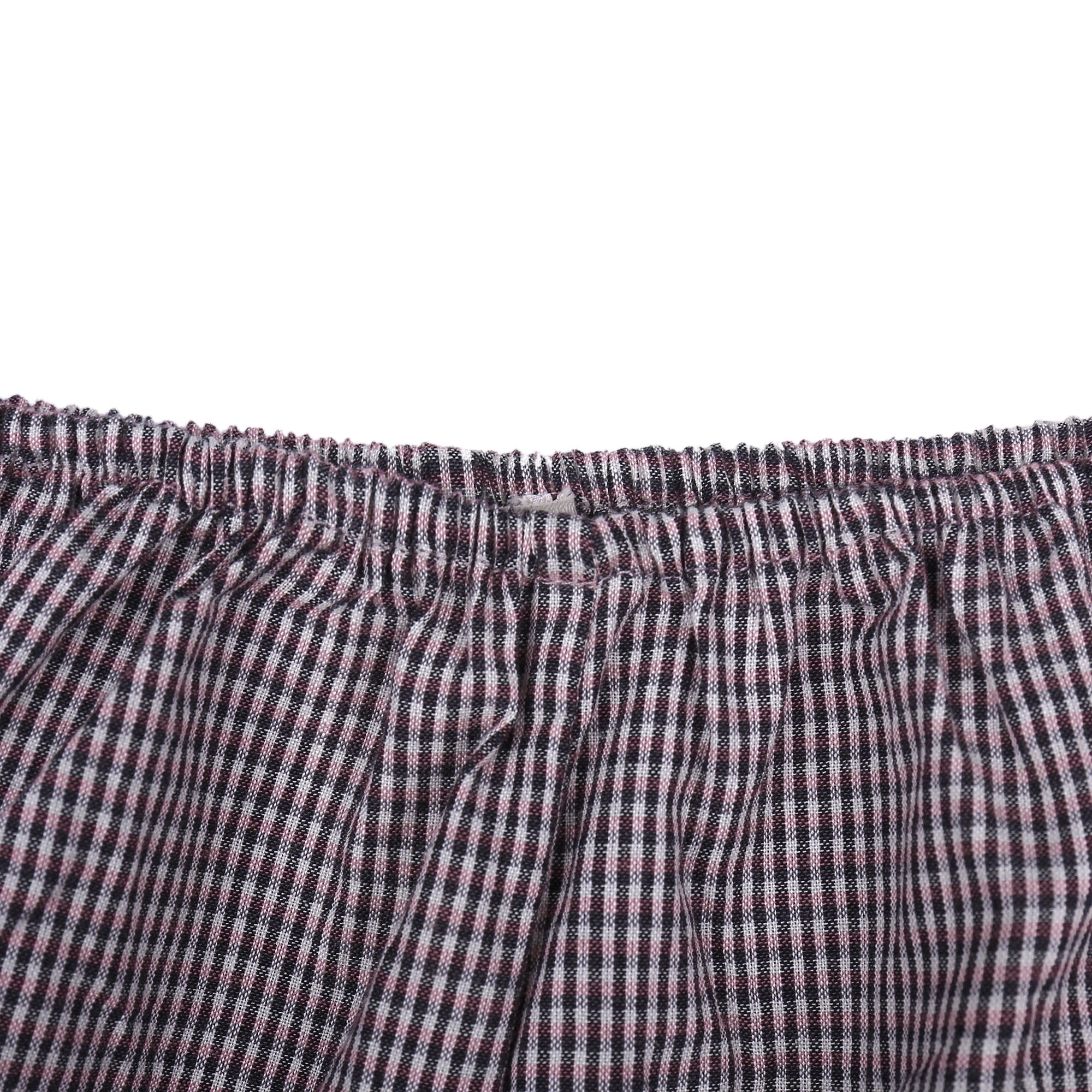 Baby Grey Checked Woven Bloomer