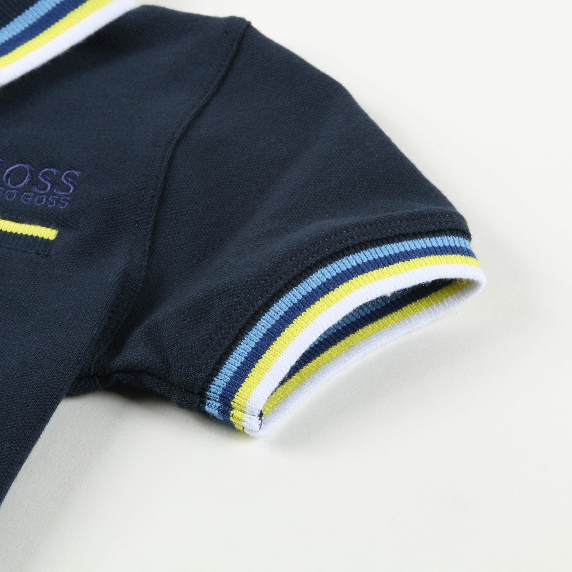 Baby Boys Navy Blue Cotton Polo Shirt
