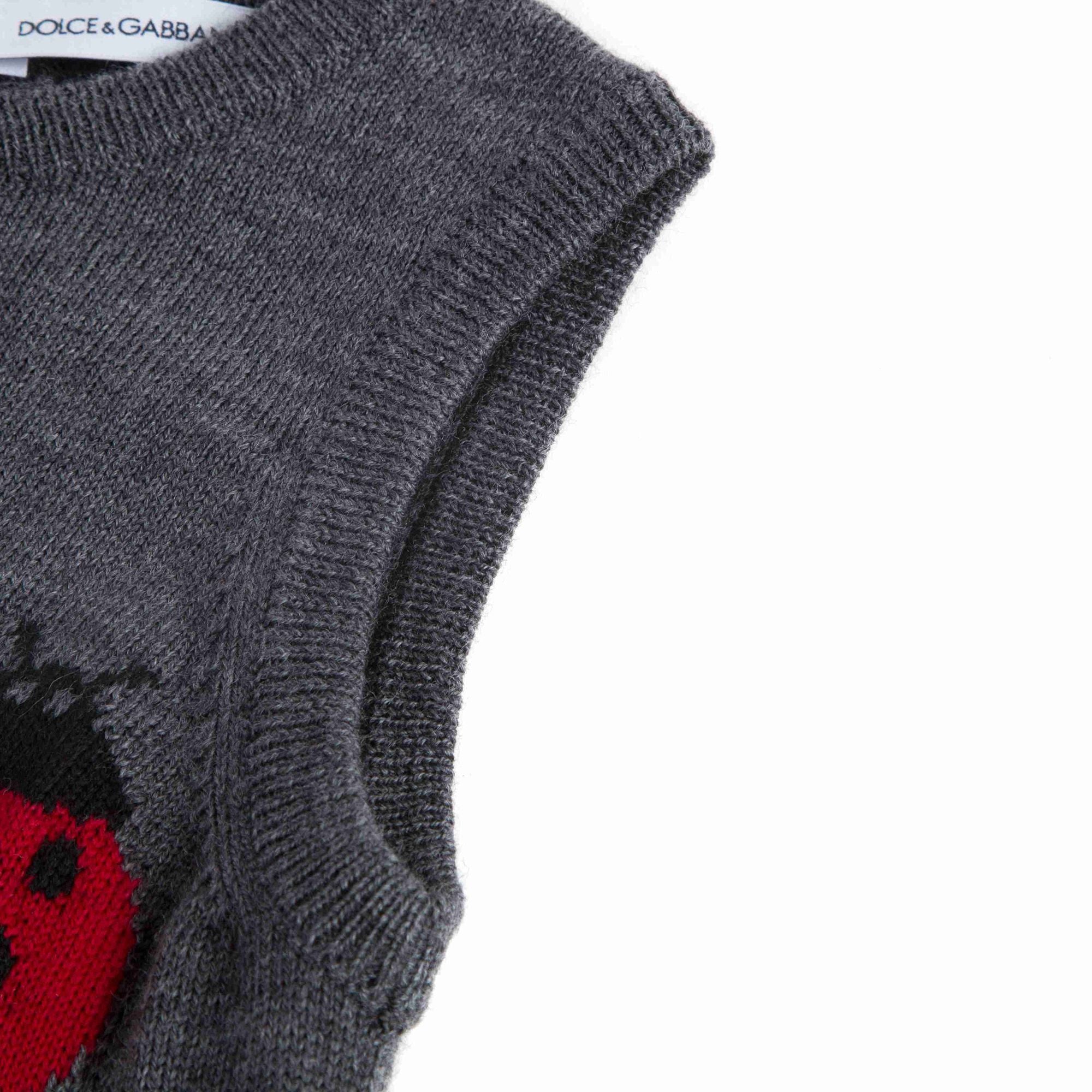 Girls Grey Ladybird Dress