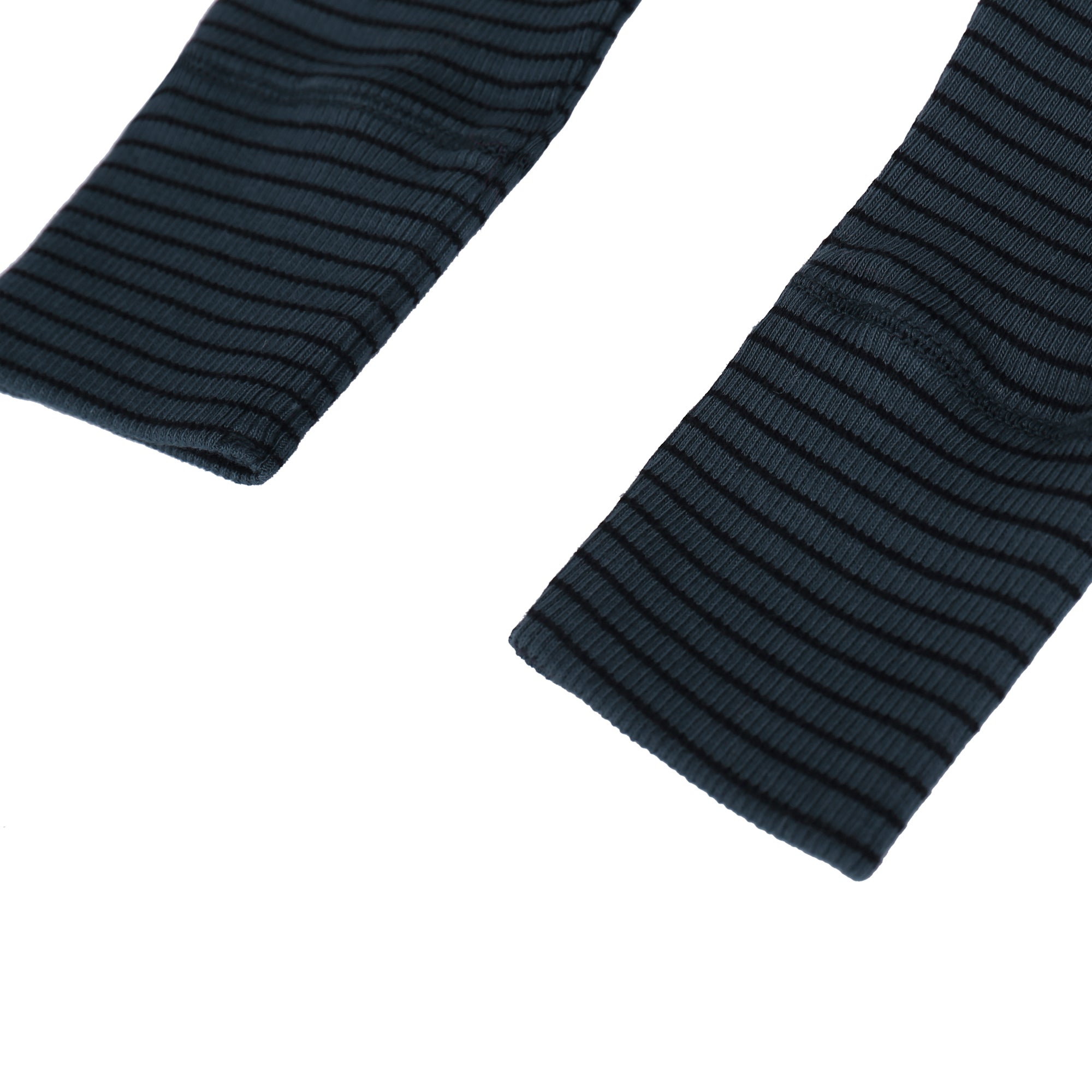 Boys & Girls Dark Blue Striped Cotton Leggings