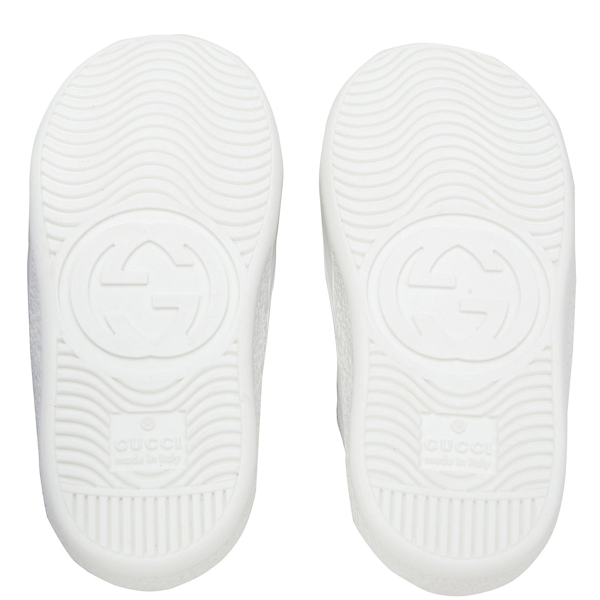 Baby White Velcro Leather Board Shoes