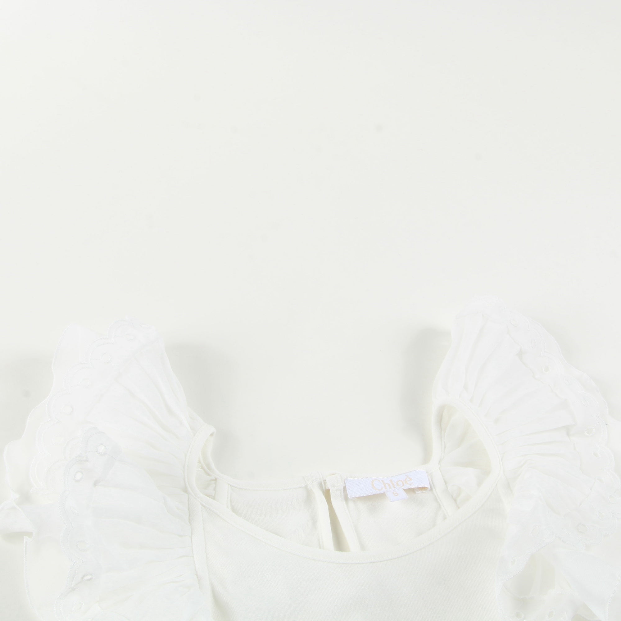 Girls White Cotton Top