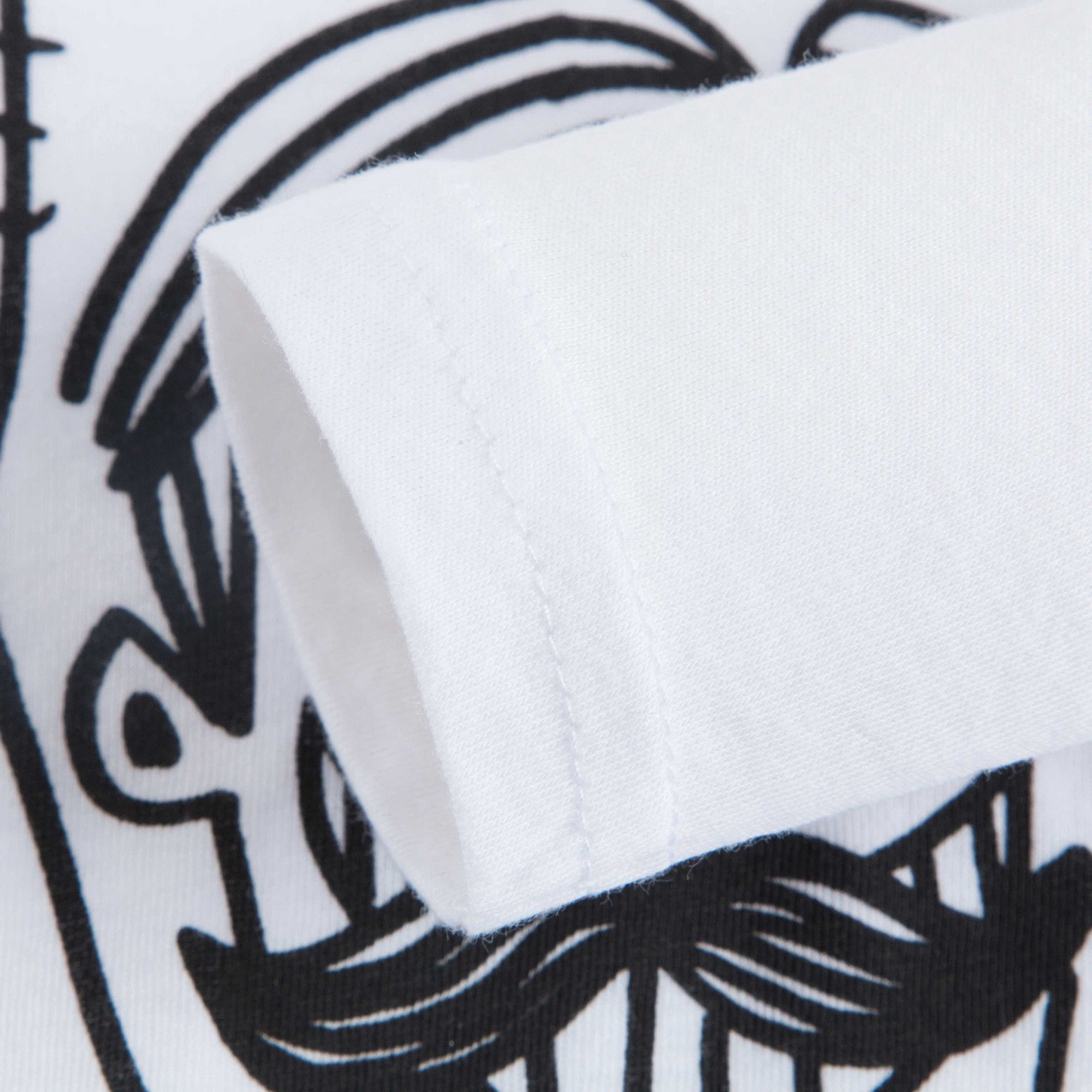 Baby Boys White Fancy Printed 'Barley' Cotton T-Shirt