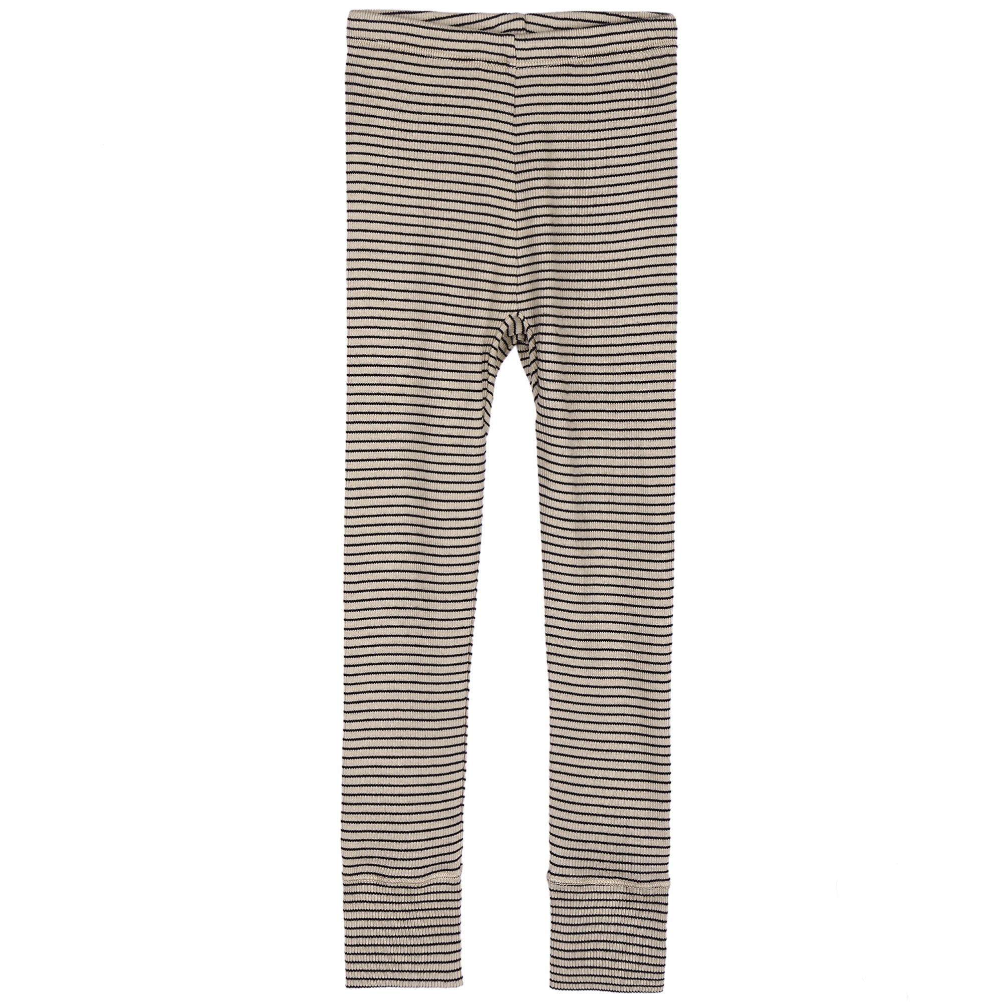 Boys & Girls Beige Striped Cotton Leggings