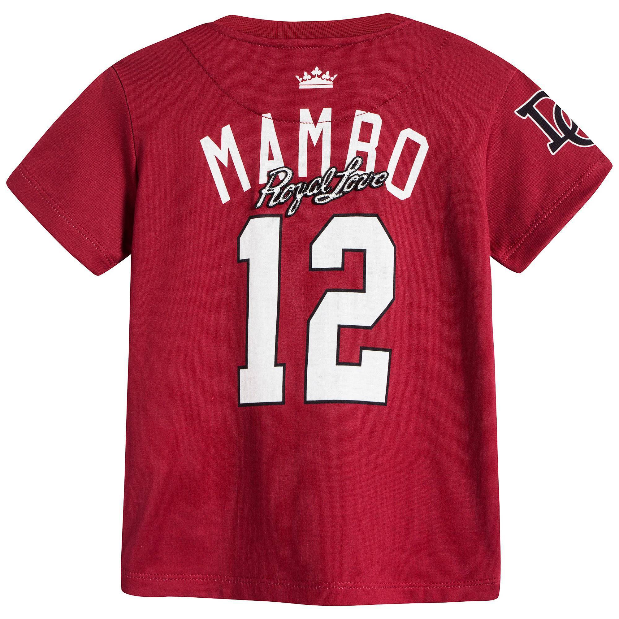Baby Bright Red "Royal King" Cotton T-shirt