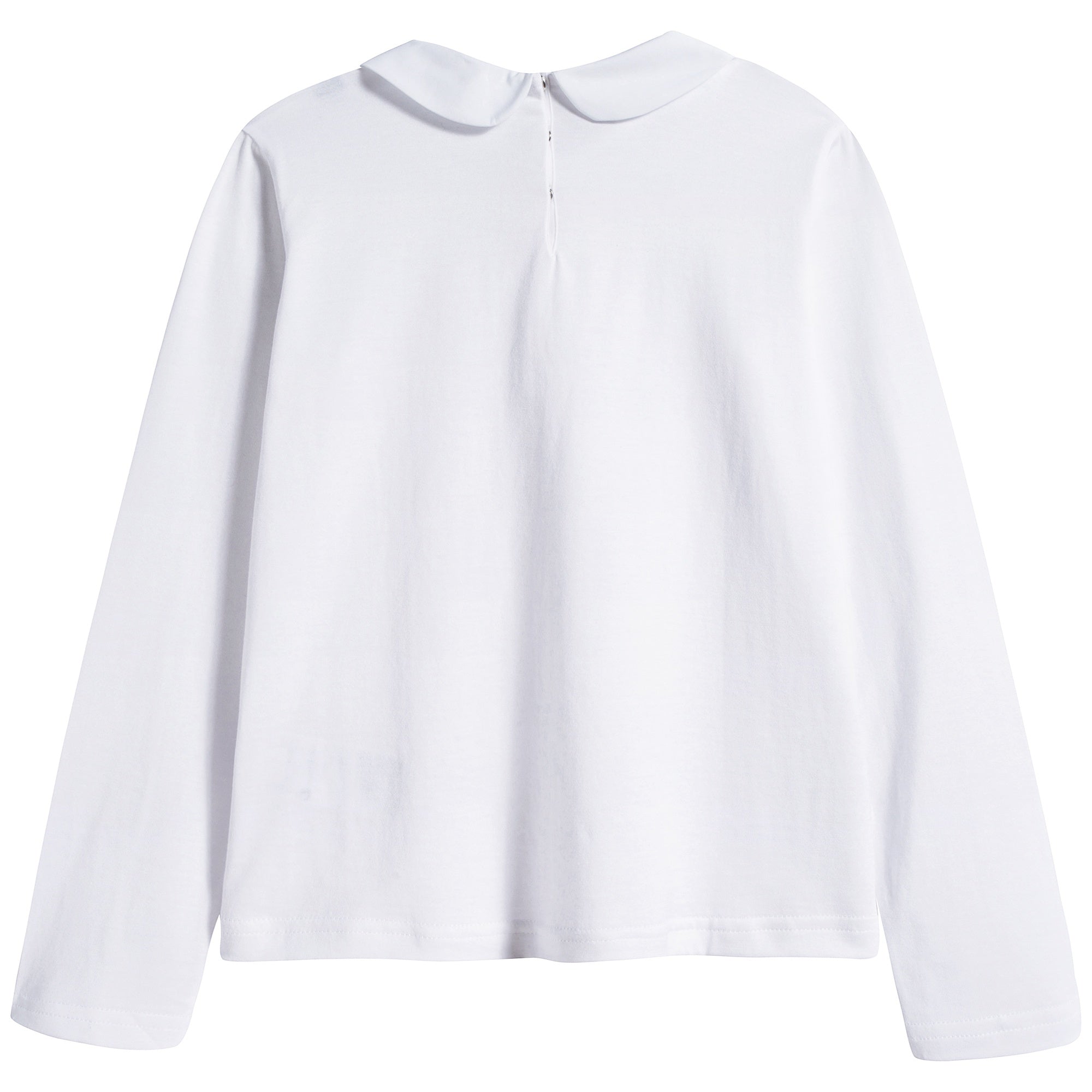 Girls Potical White Cotton T-shirt