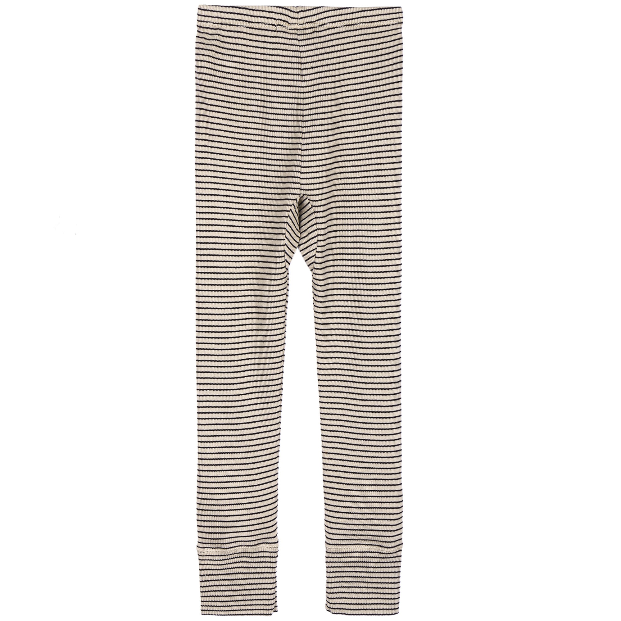 Boys & Girls Beige Striped Cotton Leggings