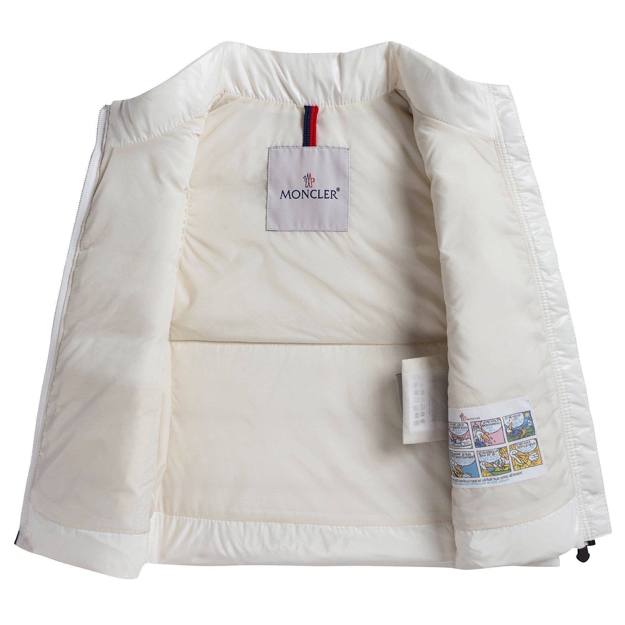 Baby Girls Ivory 'Ghany' Down Gilet