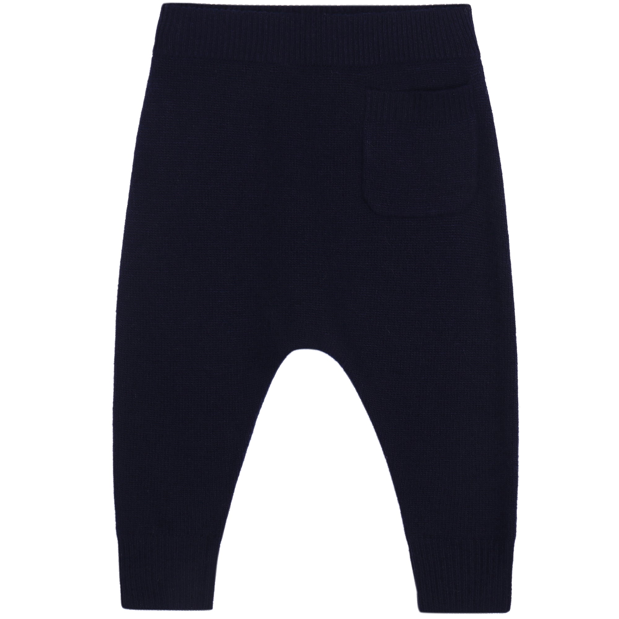 Boys Girls Dark Blue Knitted  Trousers