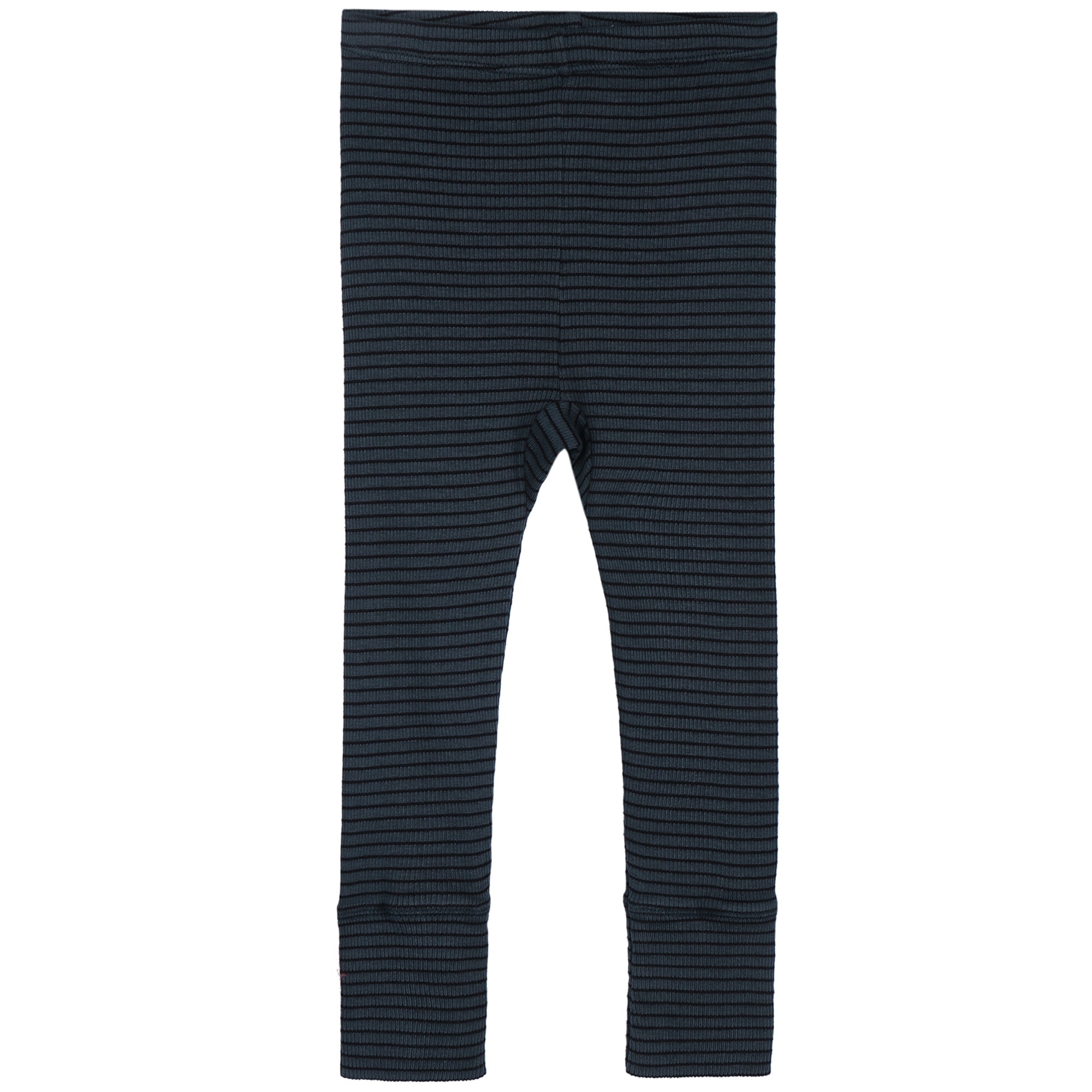 Baby Dark Blue Striped Cotton Leggings