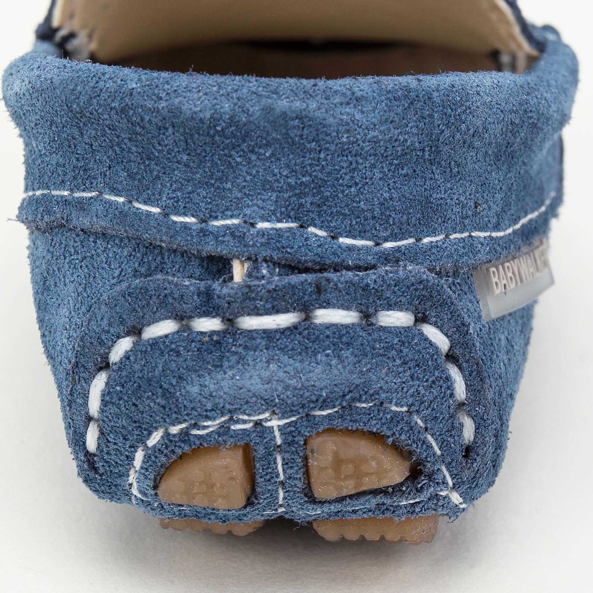 Boys & Girls Blue Royal  Suede Leather Tasselled Loafers