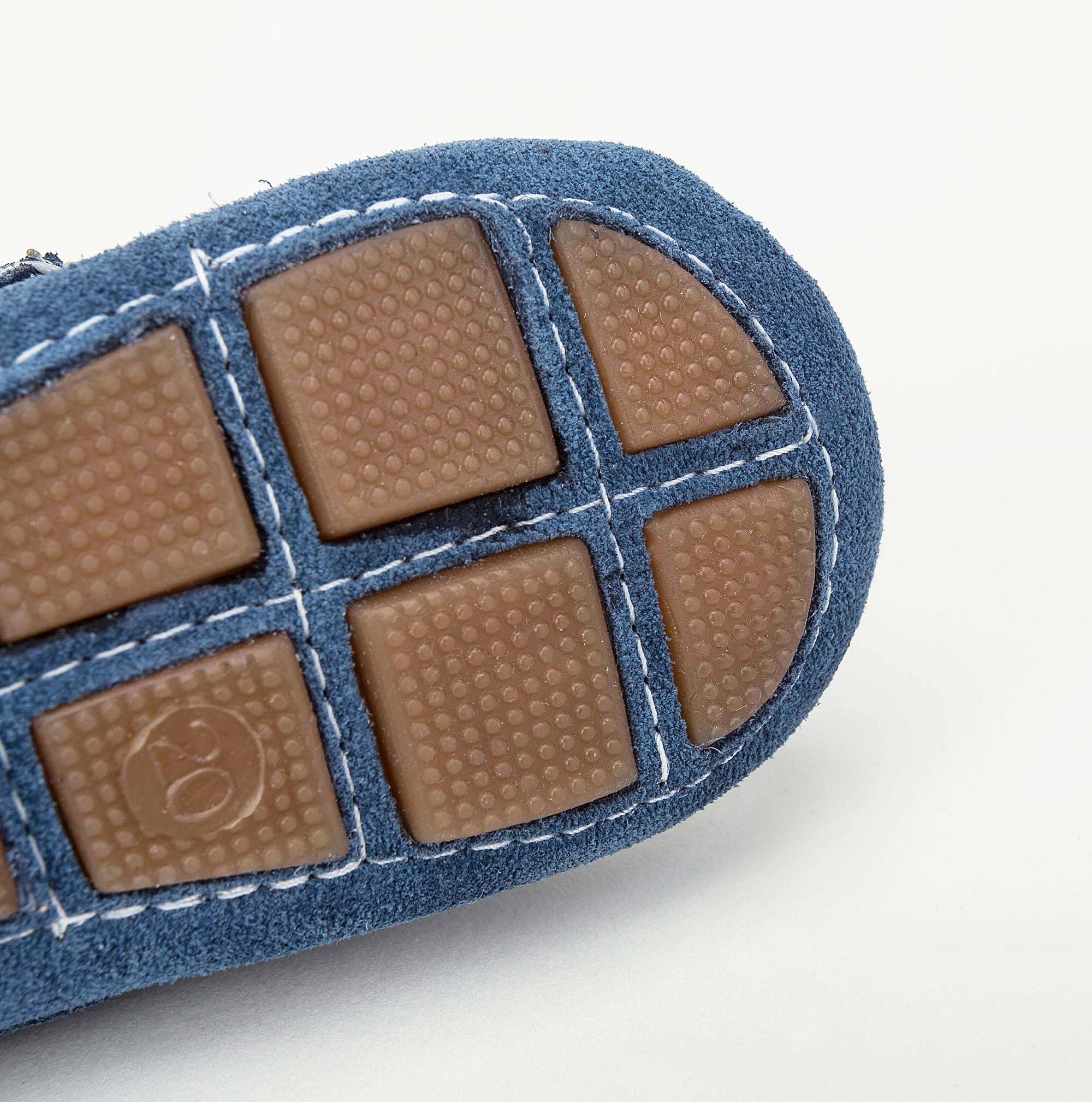 Boys & Girls Blue Royal  Suede Leather Tasselled Loafers