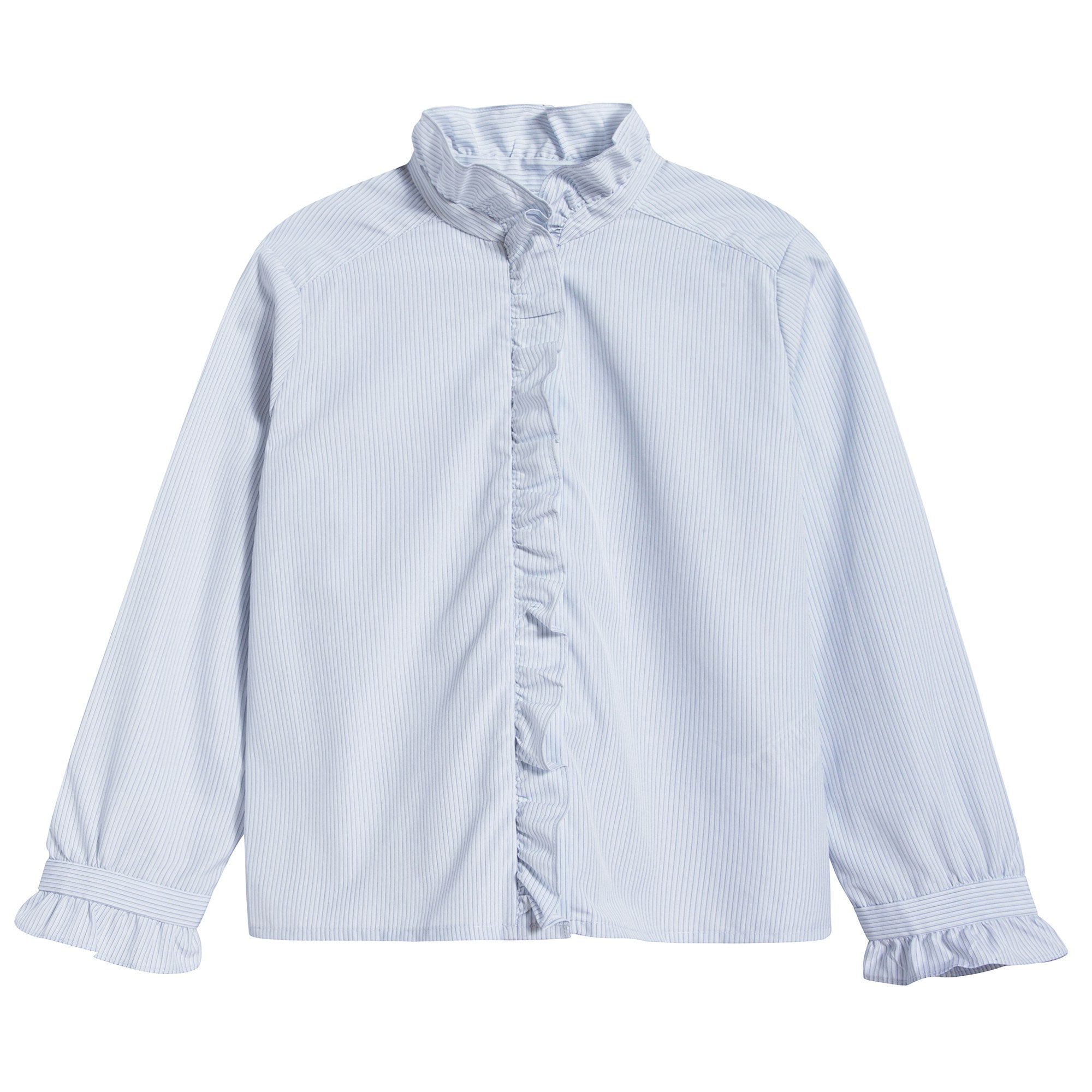 女童浅蓝色衬衫
