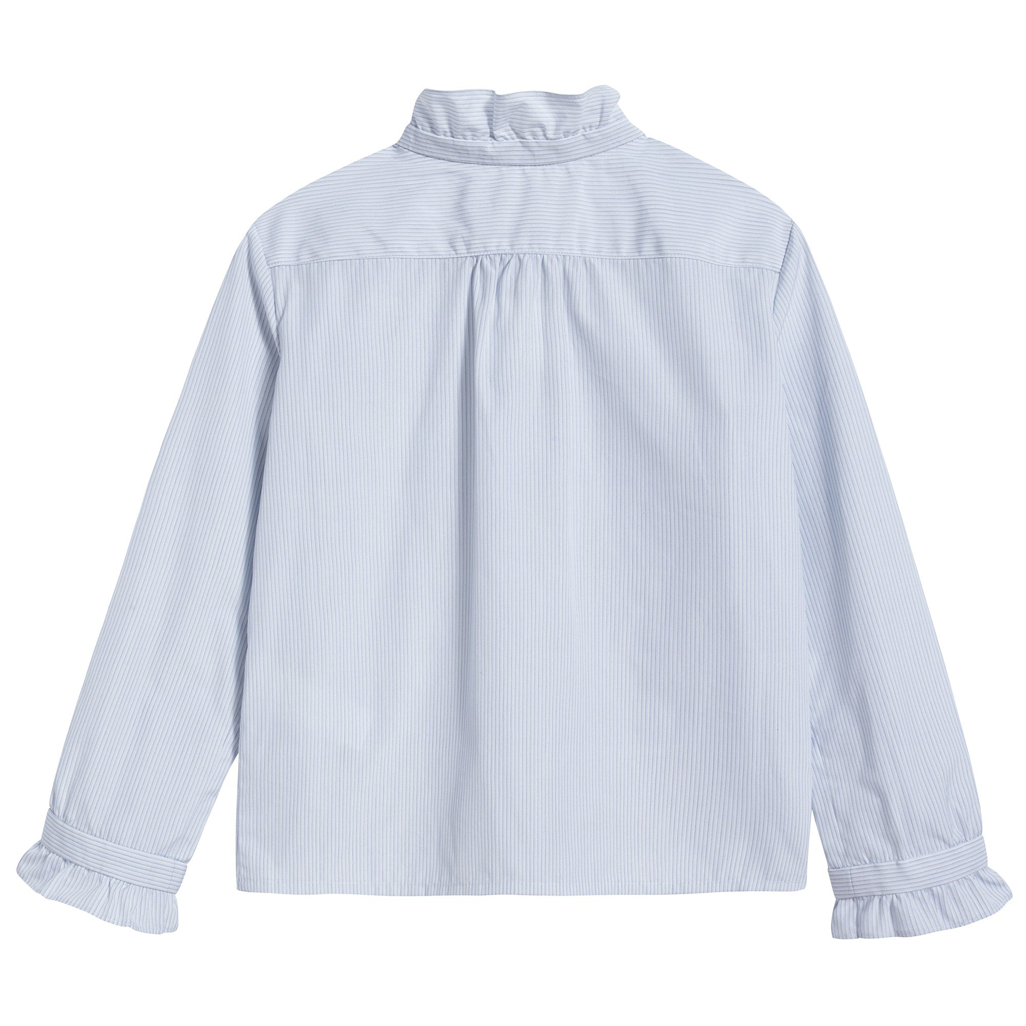 女童浅蓝色衬衫