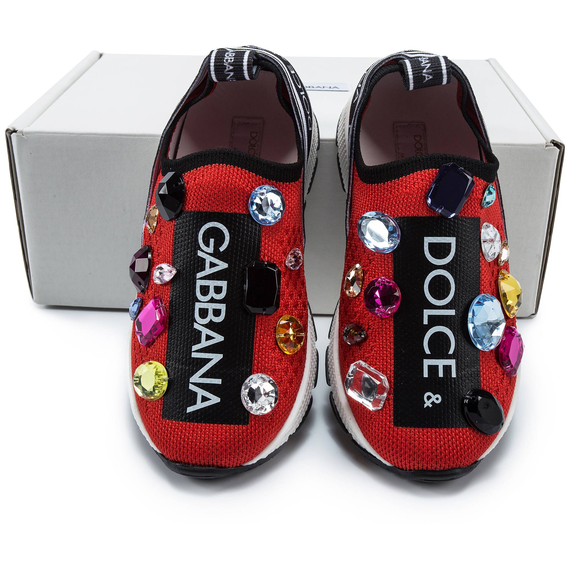 Girls Red & Multicolor Shoes