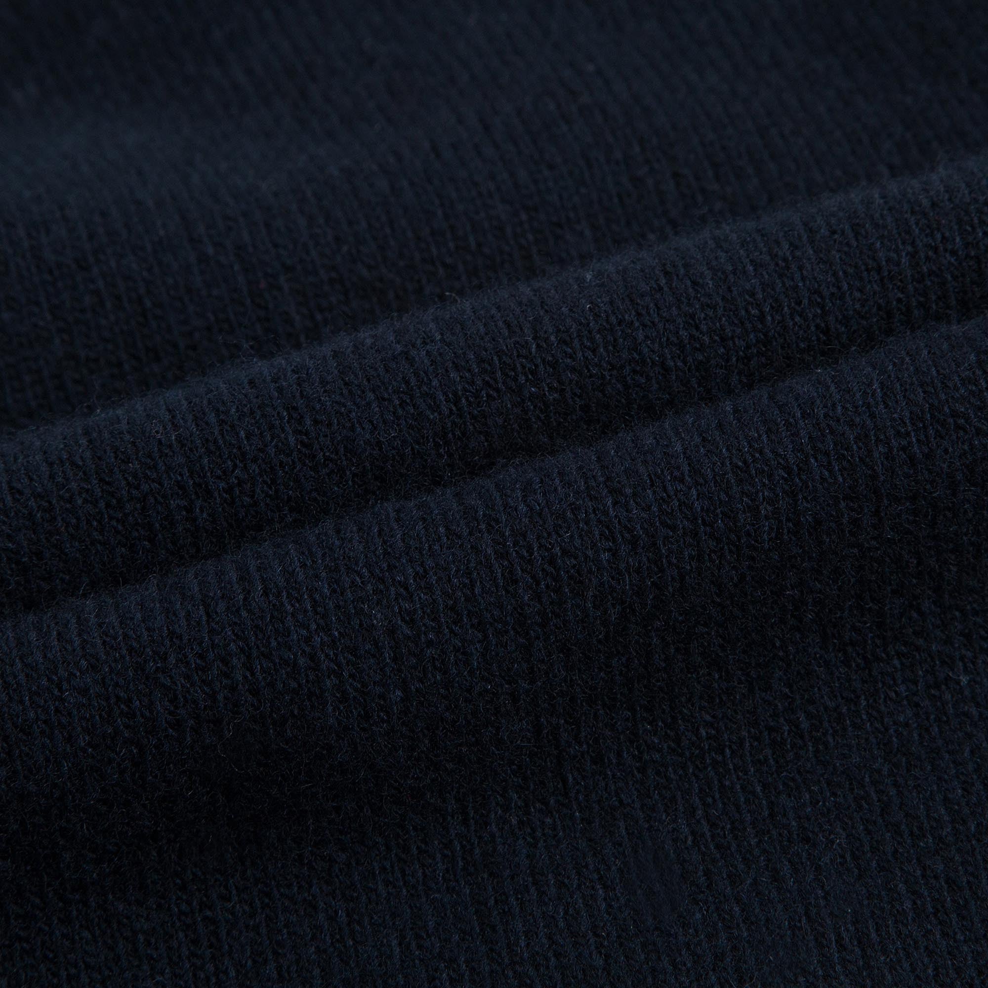 Girls Navy Blue Wool Cardigan With Silver Bow Trims